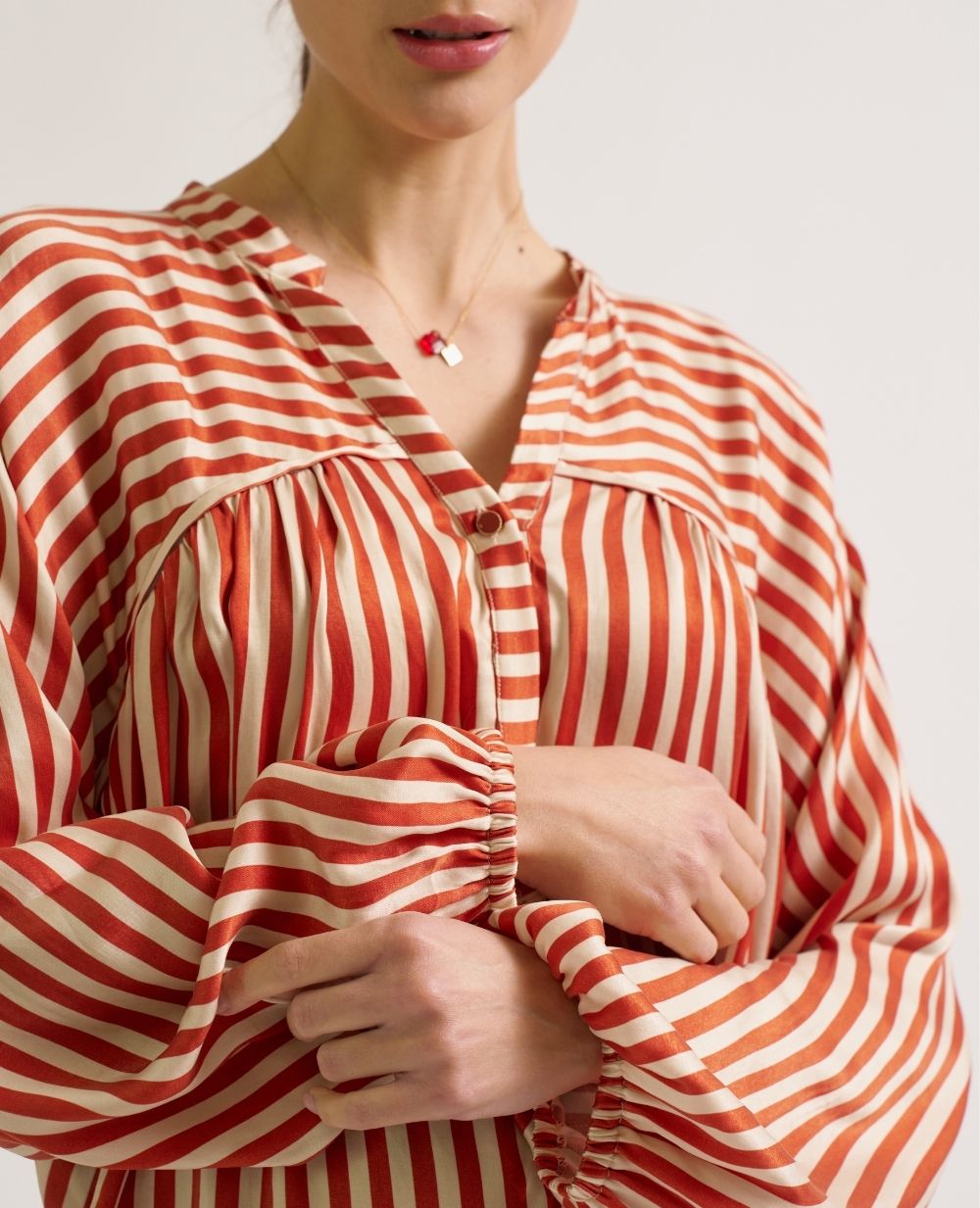 cache-c-ur-blouse-de-grossesse-et-allaitement-madeleine-cuivre image 3