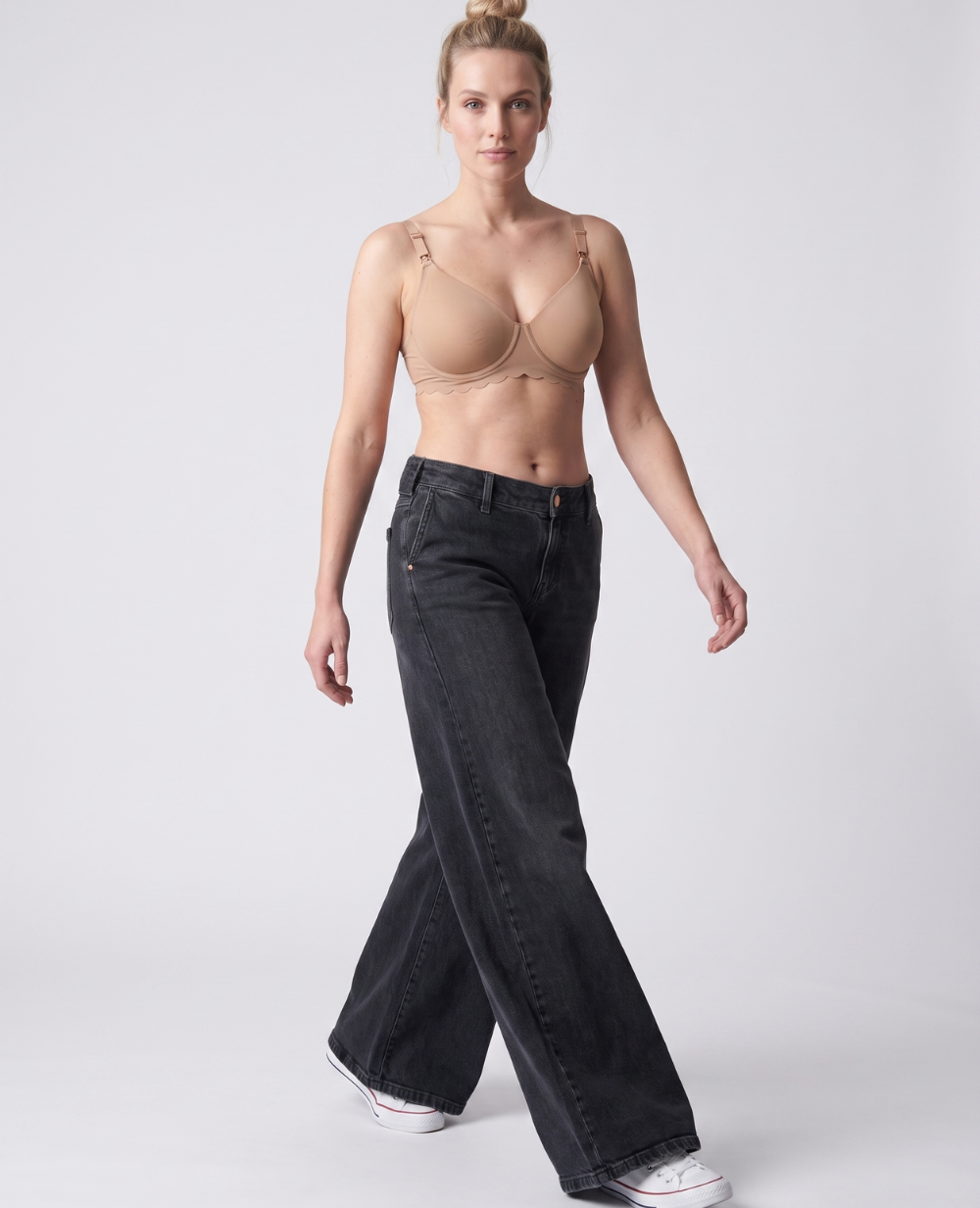 cache-c-ur-jean-de-maternit-rodeo-super-wide-leg-gris image 2