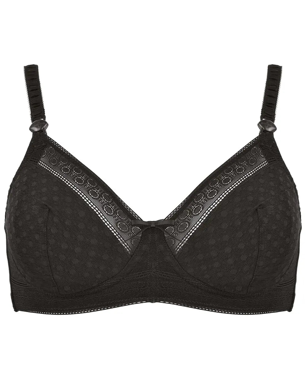 cache-c-ur-mosaic-soutien-gorge-de-grossesse-et-d-allaitement-noir image 1