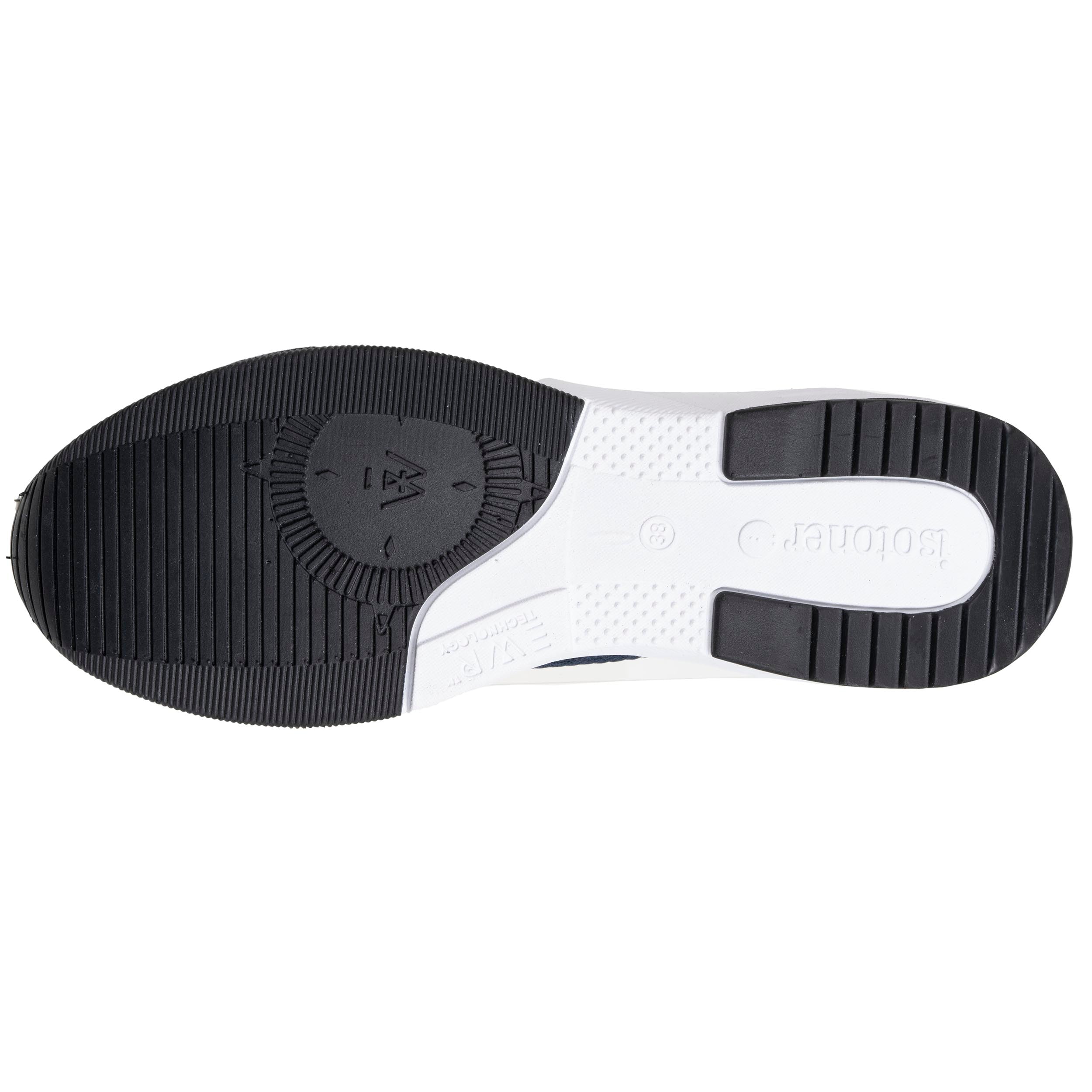 isotoner-baskets-confort-femme-slip-on-lacets-marine-everywear image 4