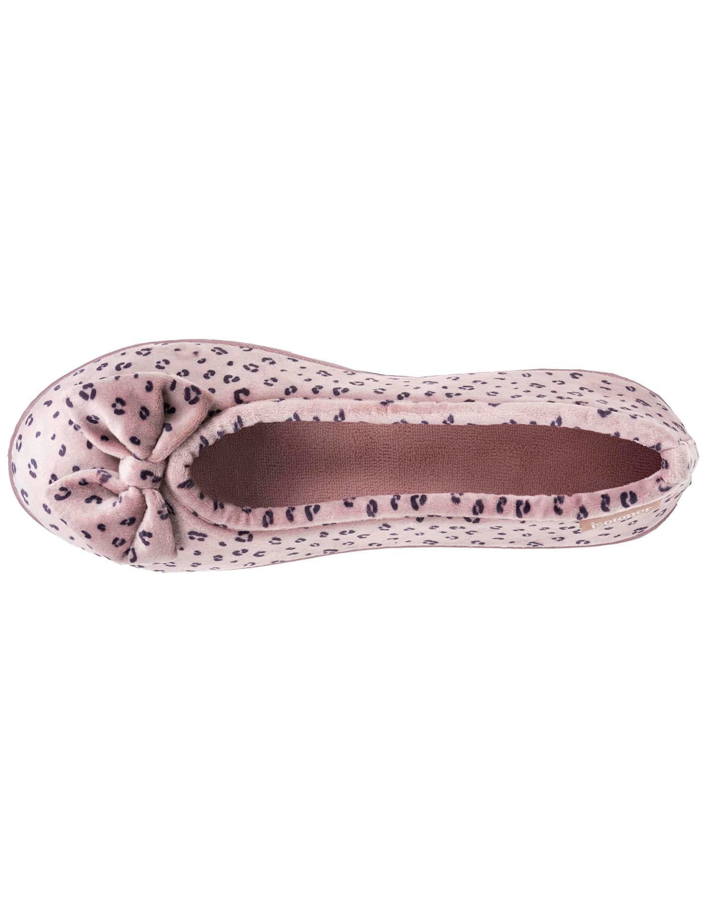 isotoner-chaussons-ballerines-femme-l-opard-blush image 7