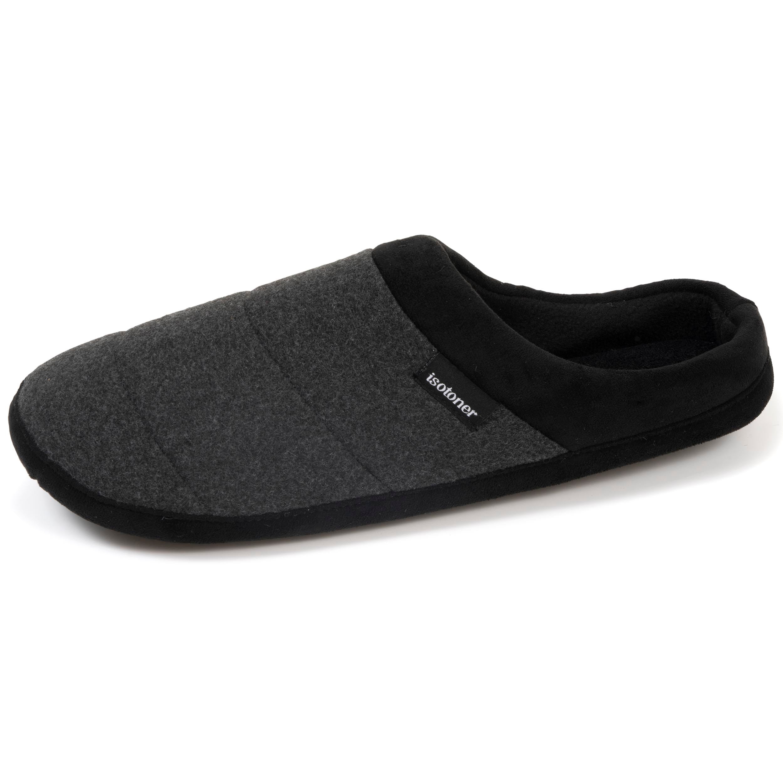 isotoner-chaussons-mules-homme-gris-chin-fonc-extra-light image 1