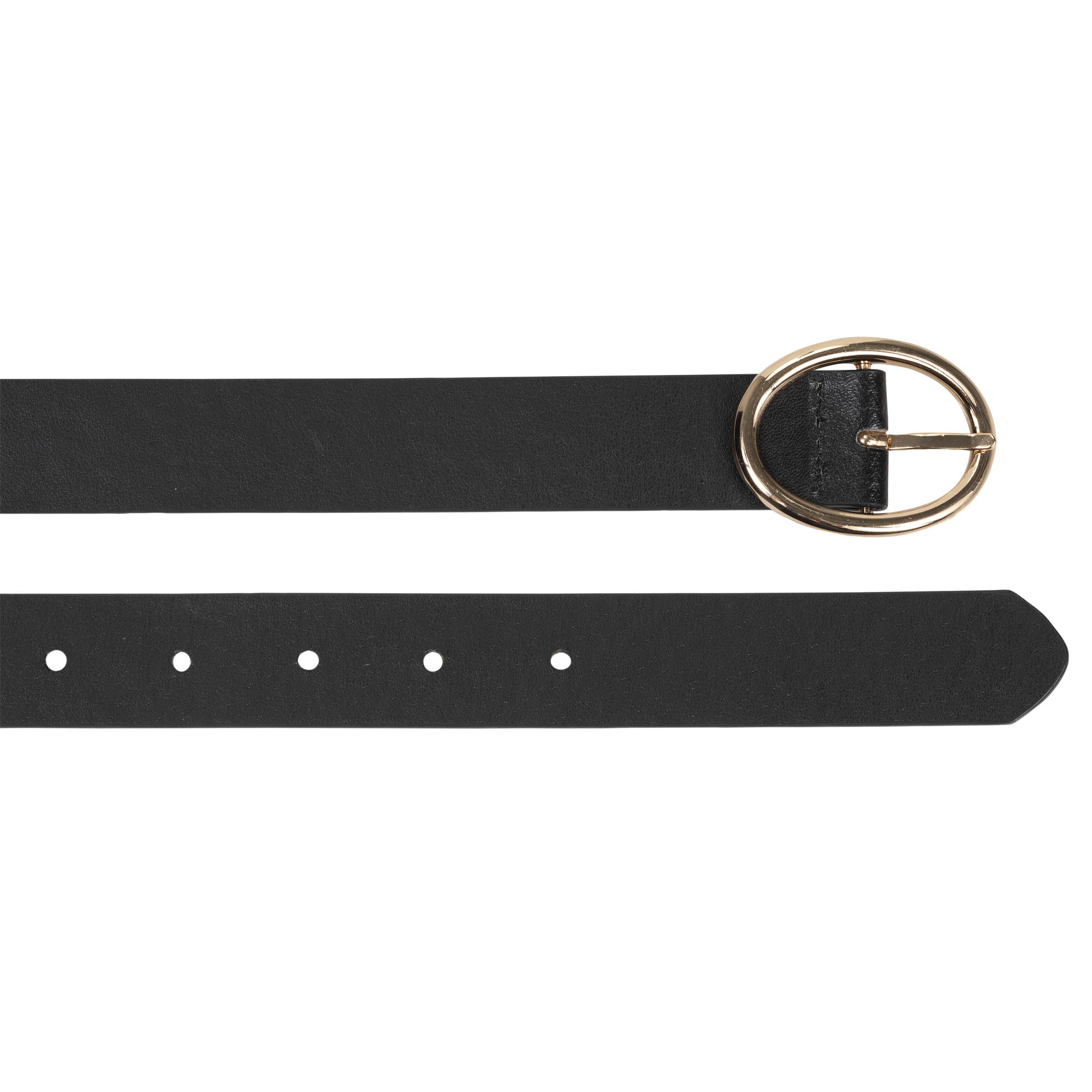 isotoner-ceinture-femme-noir-boucle-ovale-3-cm image 2