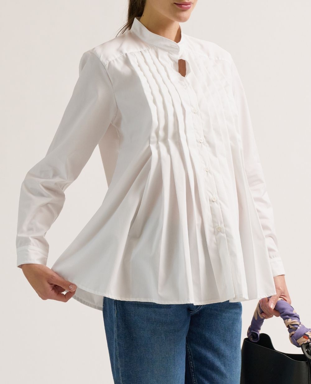 cache-c-ur-chemise-de-grossesse-et-allaitement-ika-blanc image 2