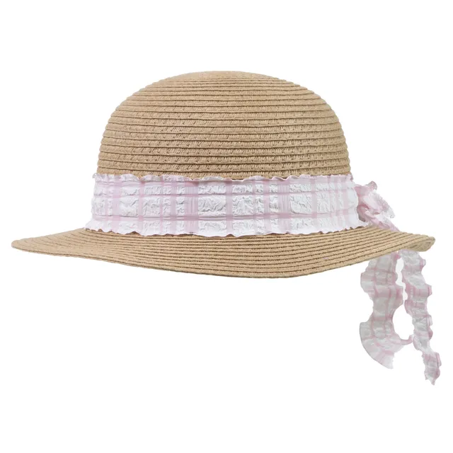 isotoner-chapeau-capeline-fille-4-8-ans-foulard-rose image 1