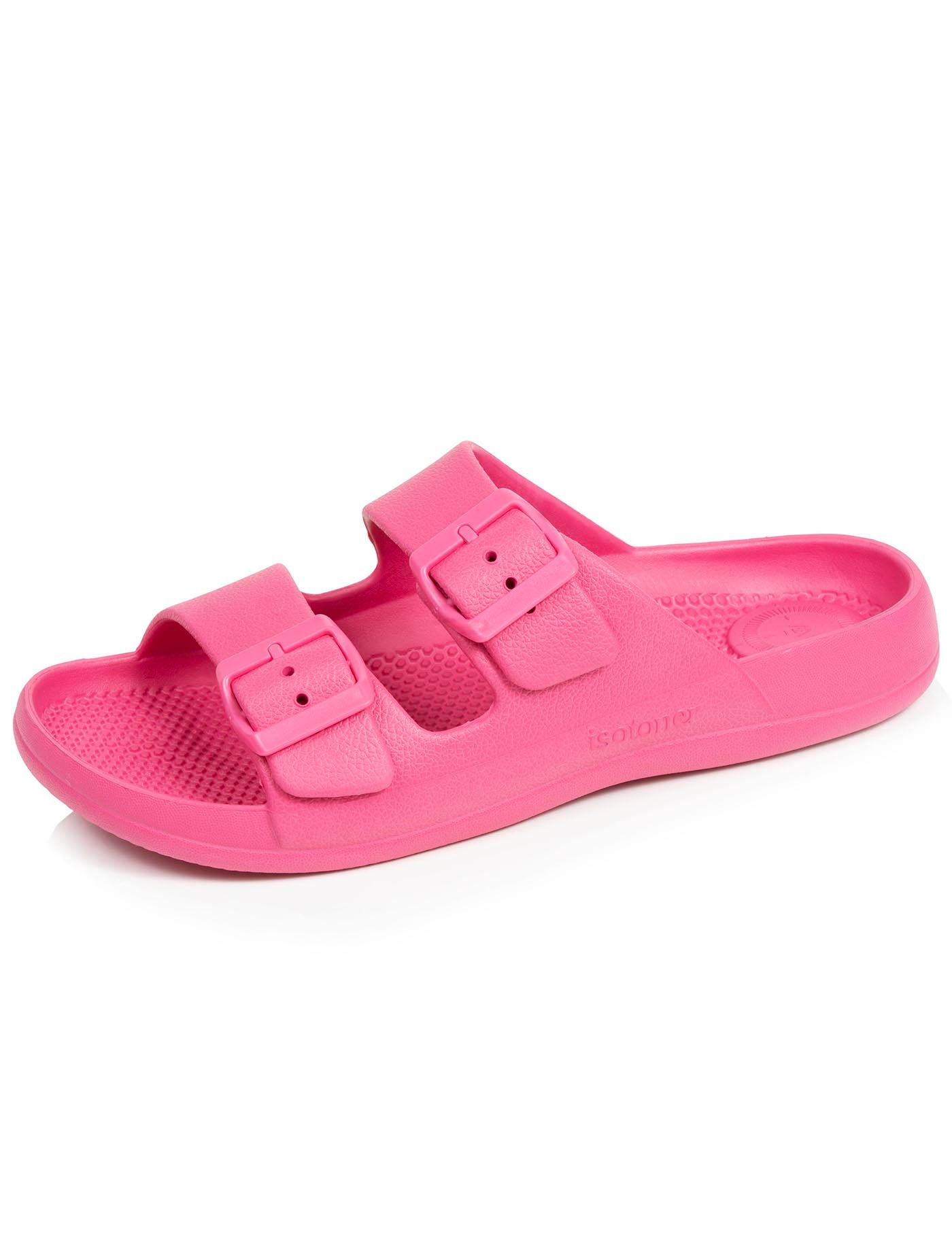 isotoner-mules-claquettes-femme-ajustables-rose-everywear image 6