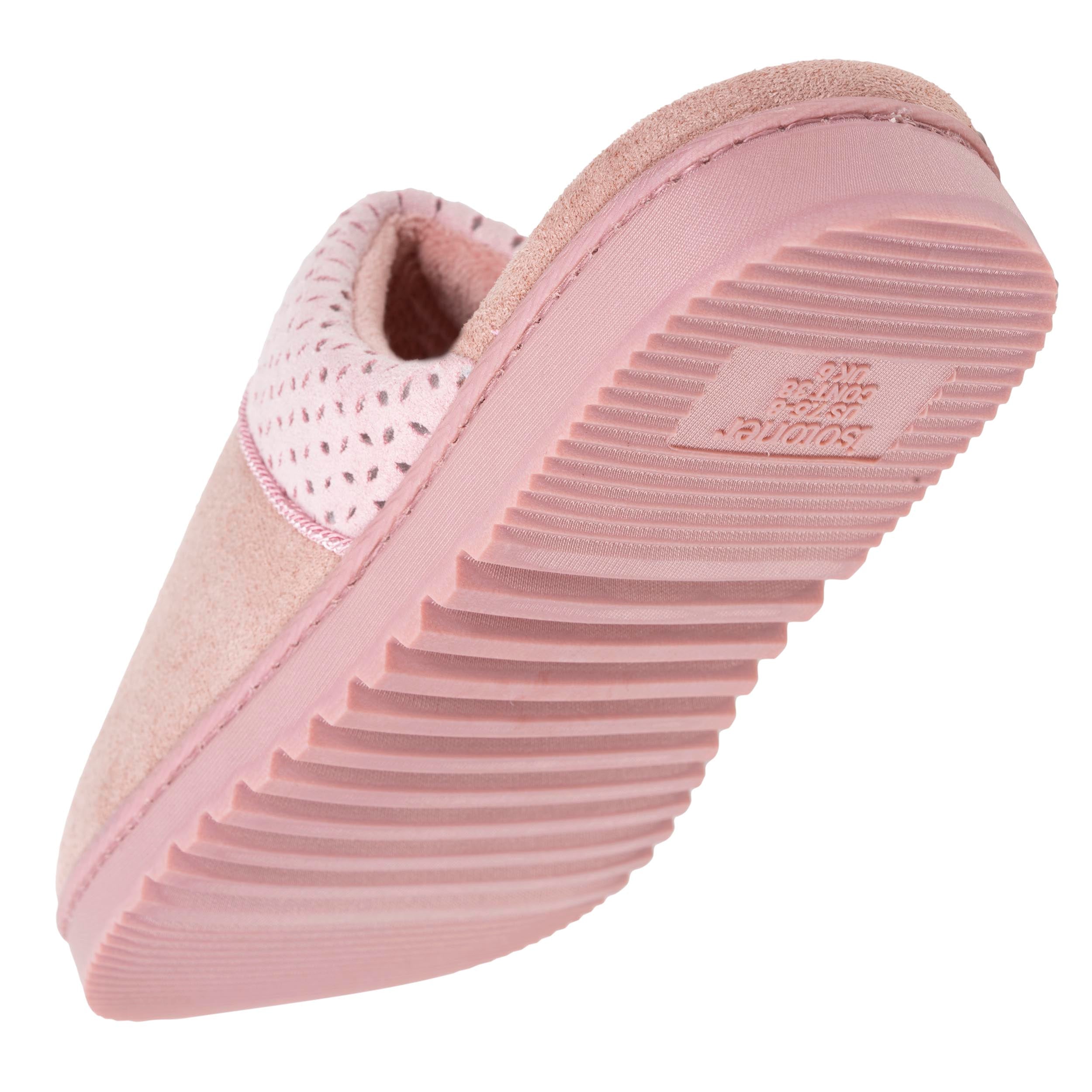 isotoner-mules-crant-es-femme-rose-chaussons-confort image 5