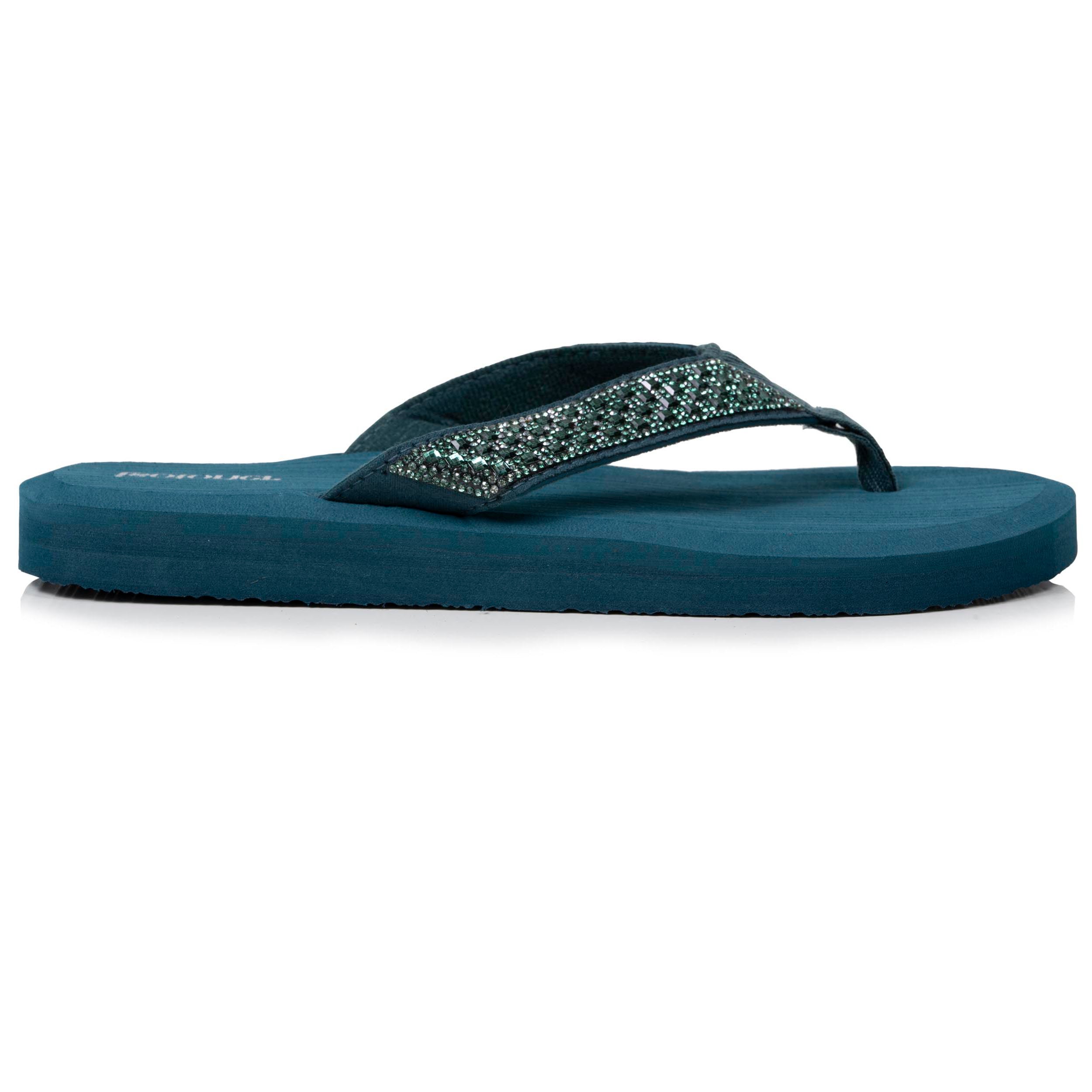 isotoner-tongs-femme-yoga-confort-vert-canard image 8