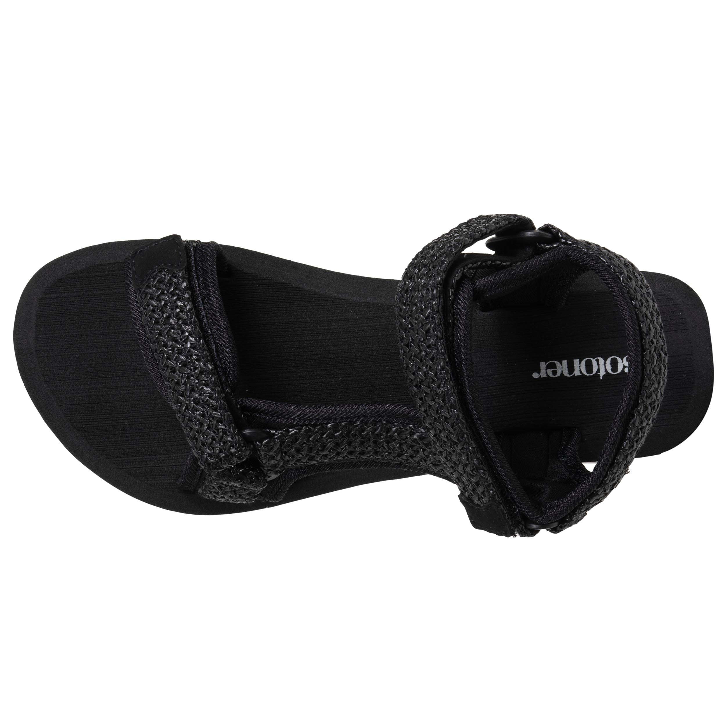 isotoner-sandales-femme-sport-talon-noir image 3