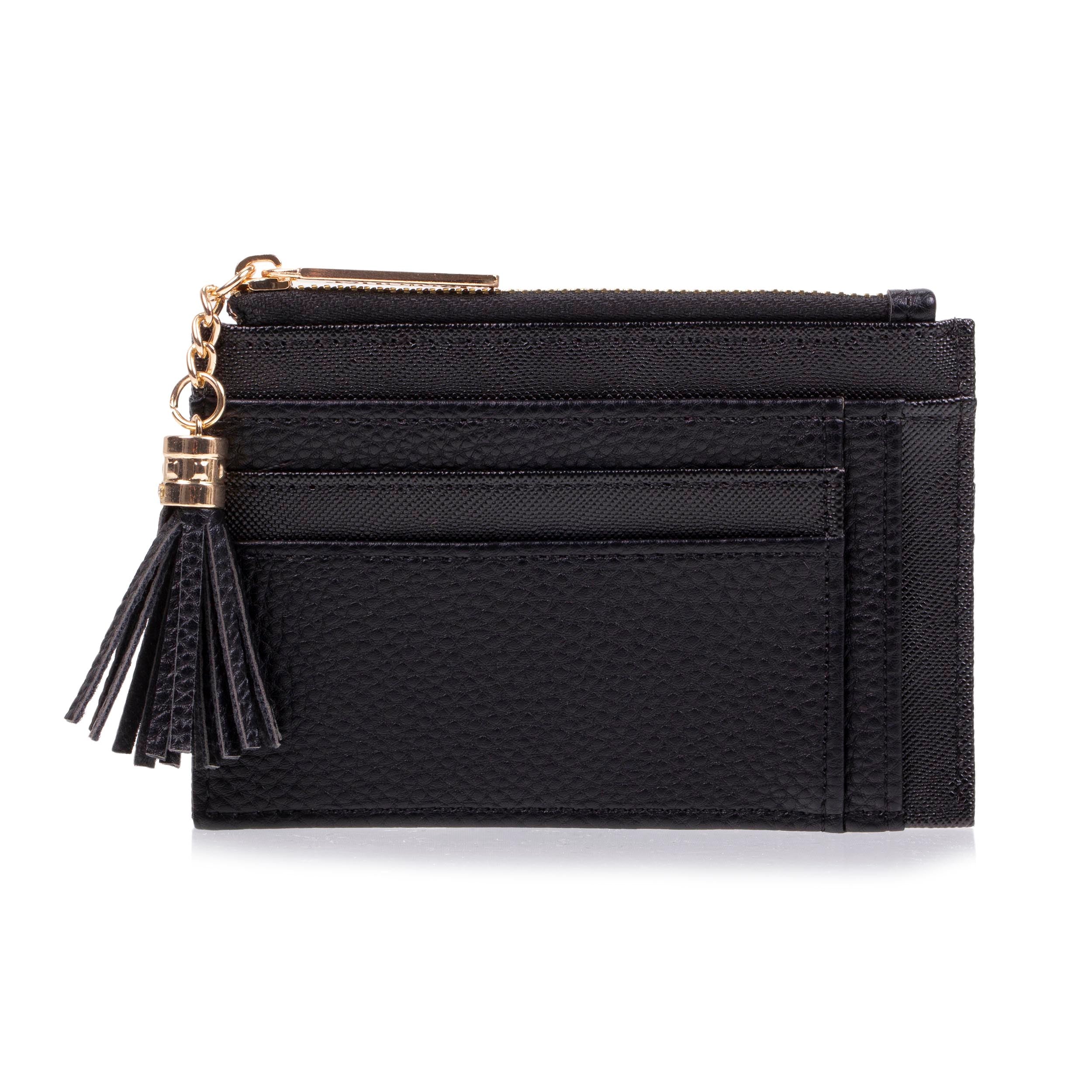 isotoner-porte-cartes-femme-zipp-noir-anti-rfid-2 image 1