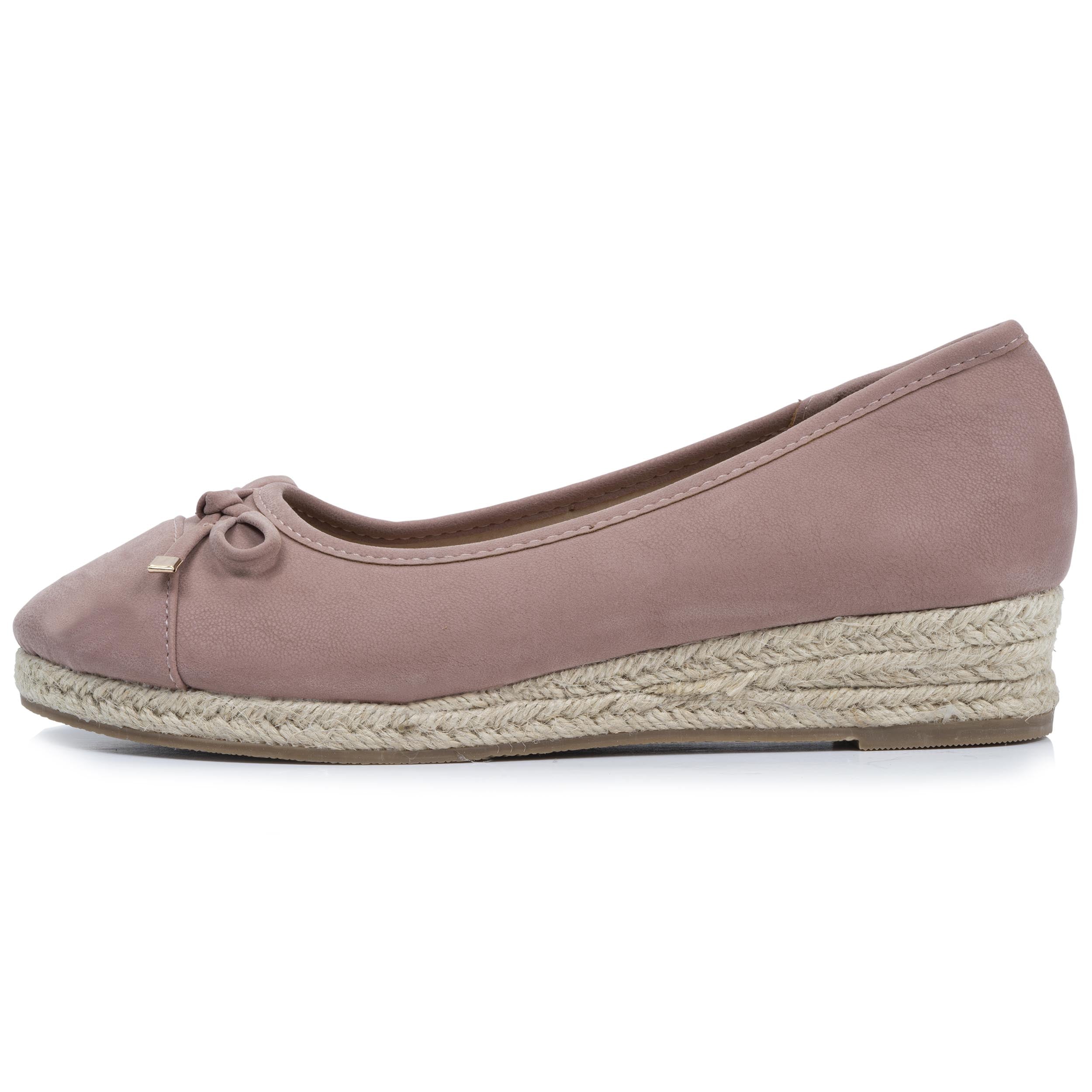 isotoner-ballerines-femme-corde-compens-rose-poudr image 4