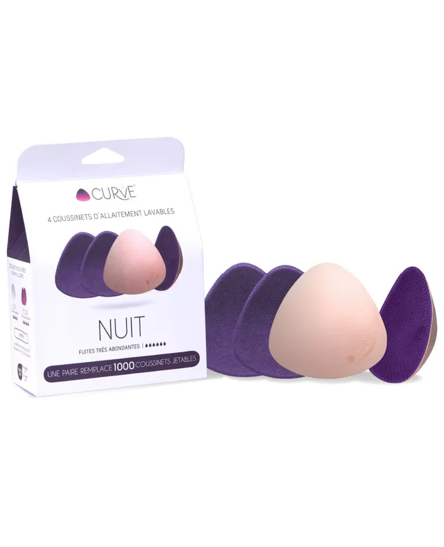 cache-c-ur-pack-2-paires-coussinets-allaitement-lavables-nuit-fuites-abondantes image 1