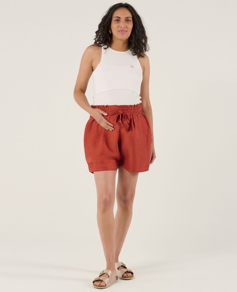 cache-c-ur-nubie-short-de-maternit-cuivre image 5