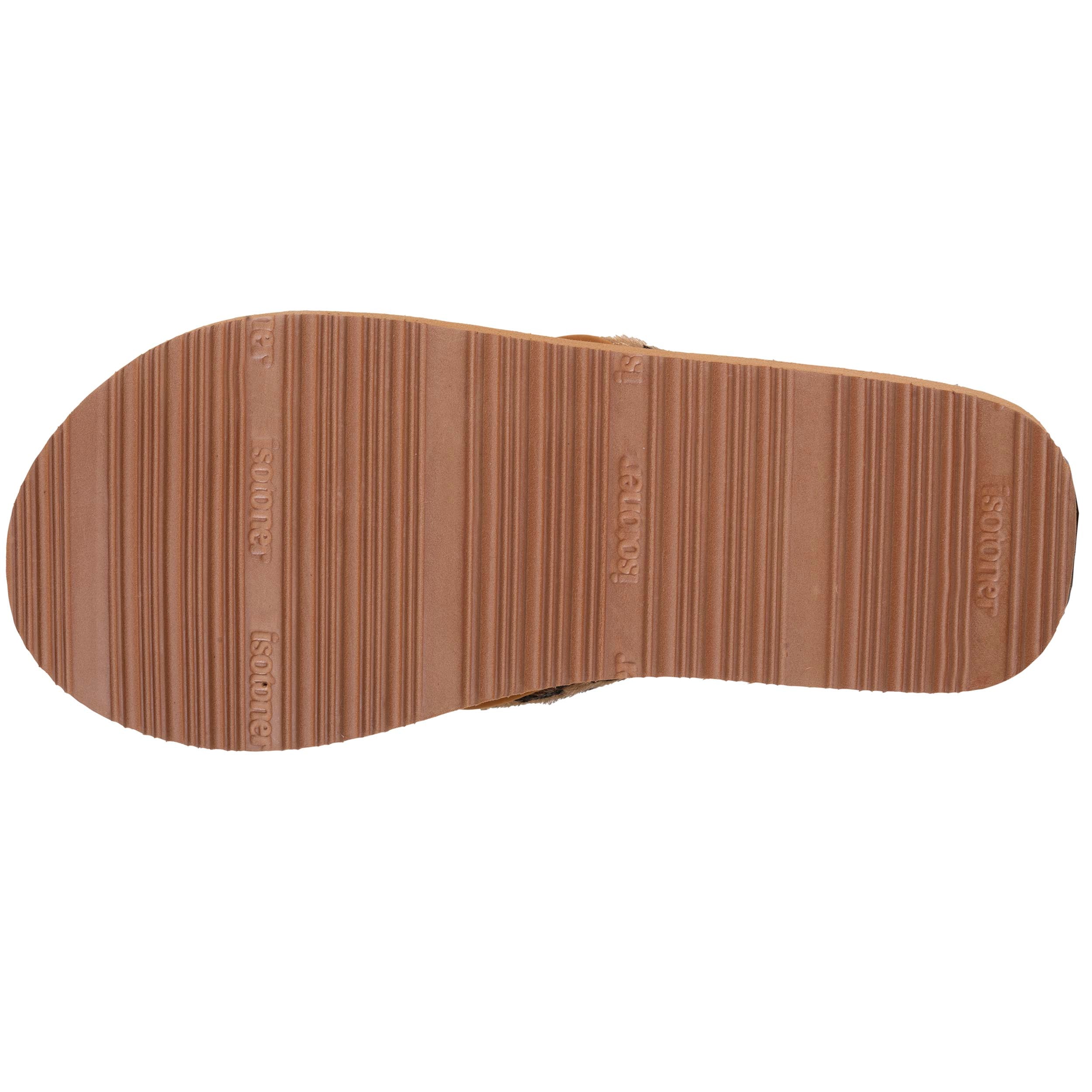 isotoner-yoga-jungle-tongs-femme-marron-l-opard image 5
