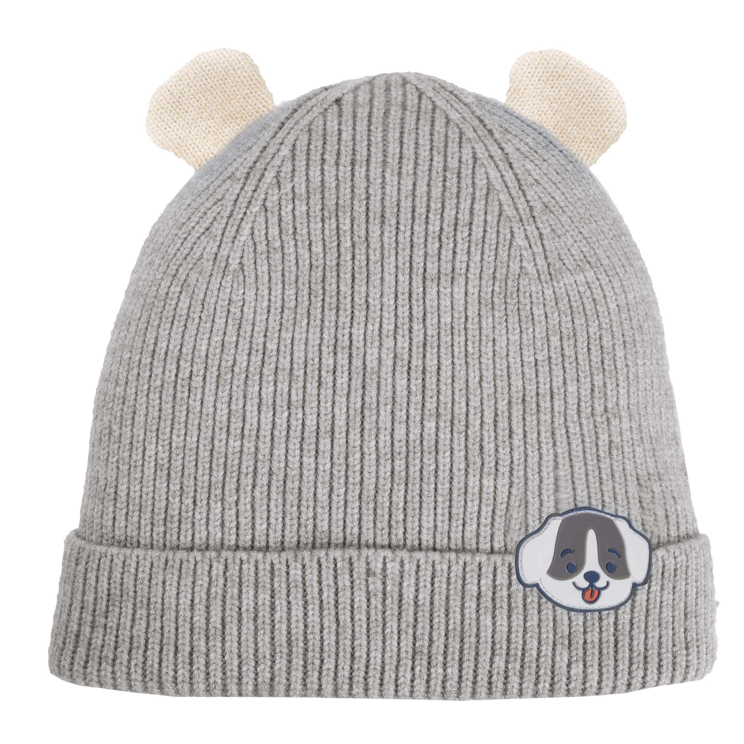 isotoner-bonnet-enfant-2-4-ans-oreilles-gris-maille-ultra-doux image 3