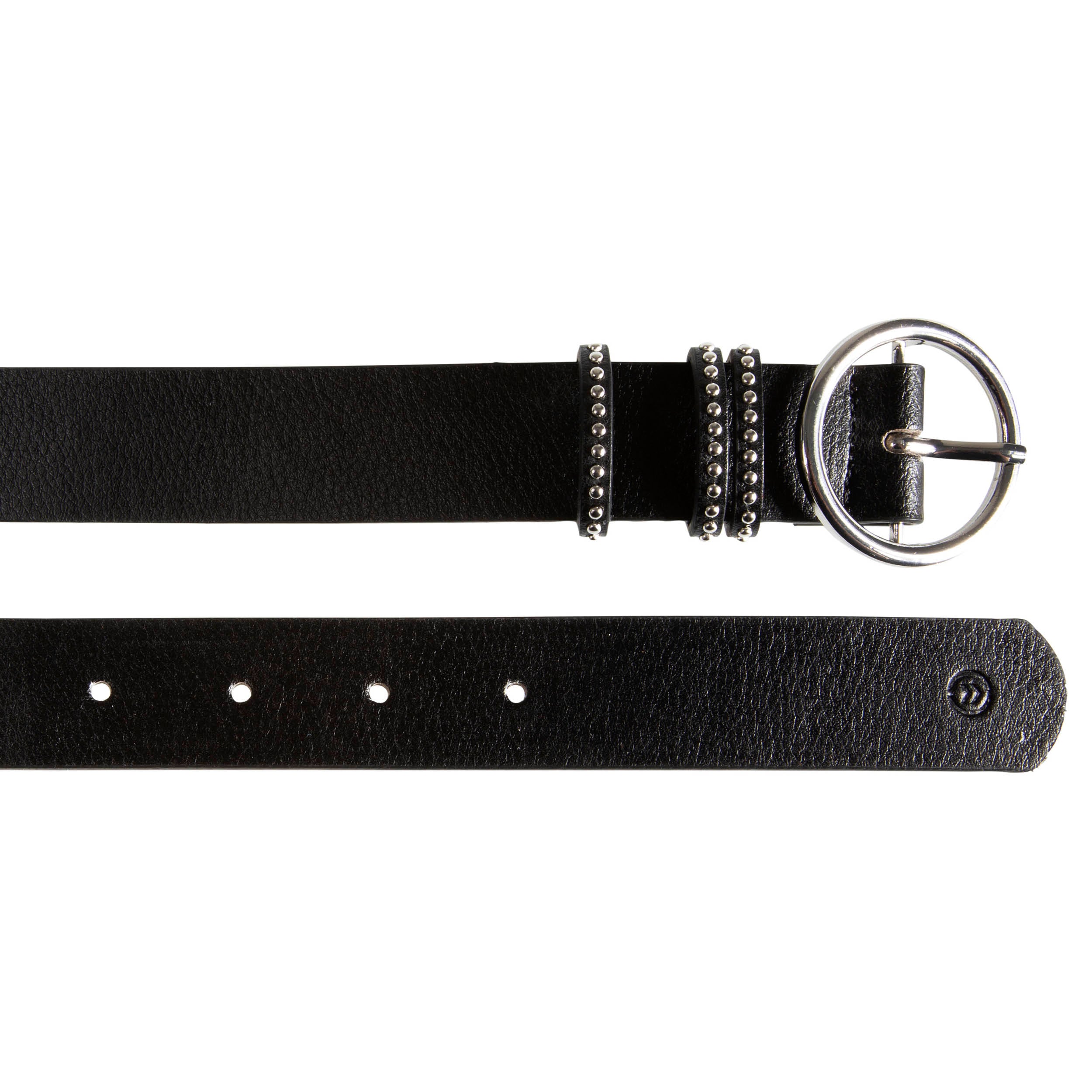 isotoner-ceinture-femme-ronde-grain-e-noir-3-cm image 2