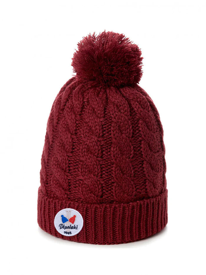 pipolaki-bonnet-gstaad-pompon-maille-torsad-e-doubl-e-polaire image 4