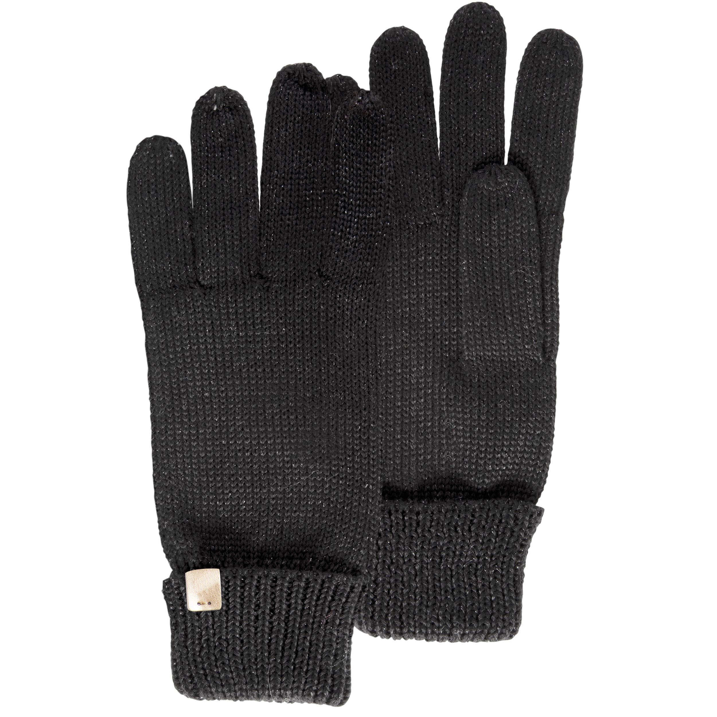 isotoner-gants-femme-maille-recycl-e-noir-taille-unique image 1