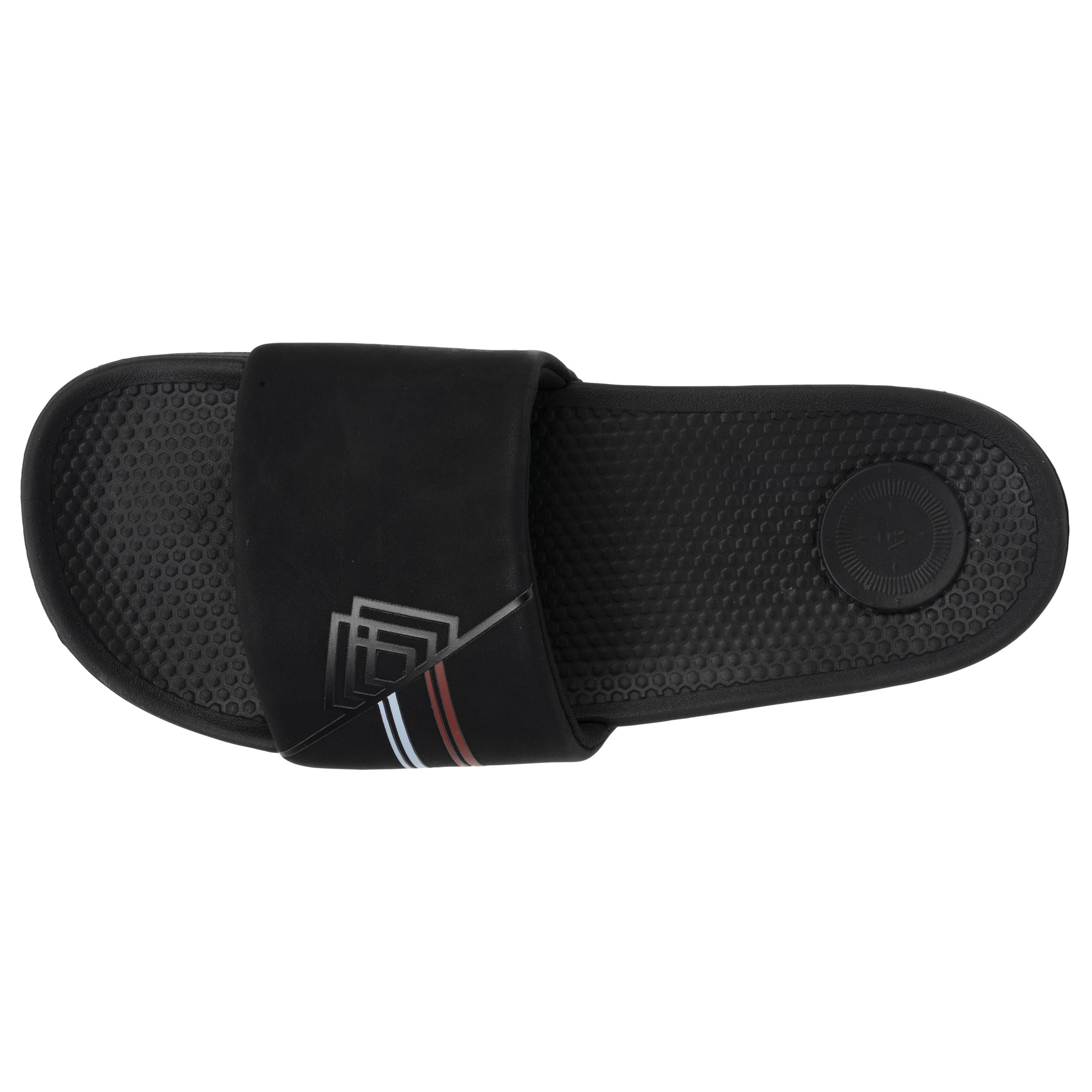 isotoner-mules-claquettes-homme-noir-logo-confort image 2