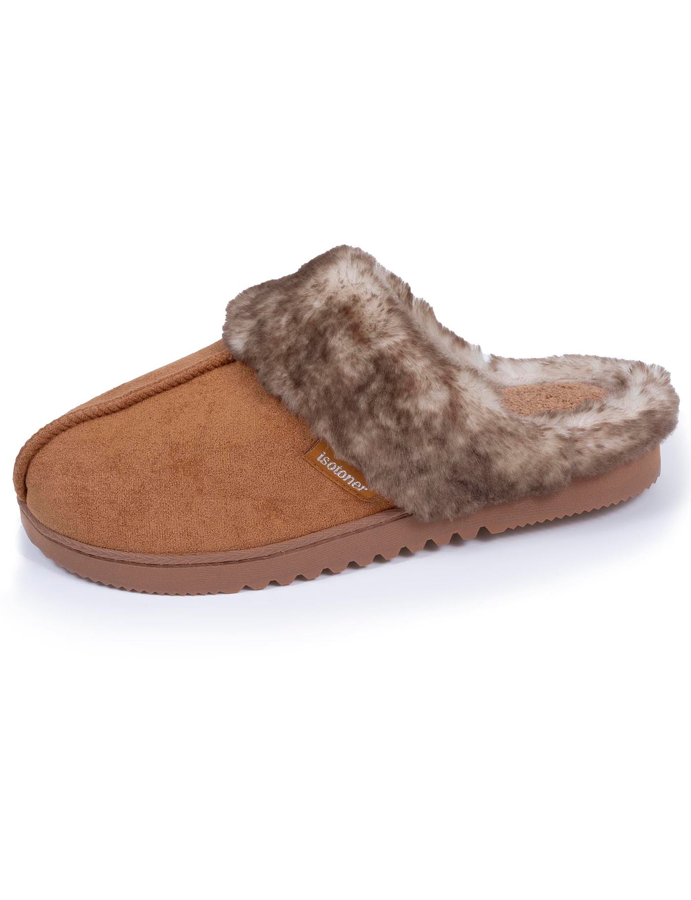 isotoner-chaussons-mules-femme-camel image 6