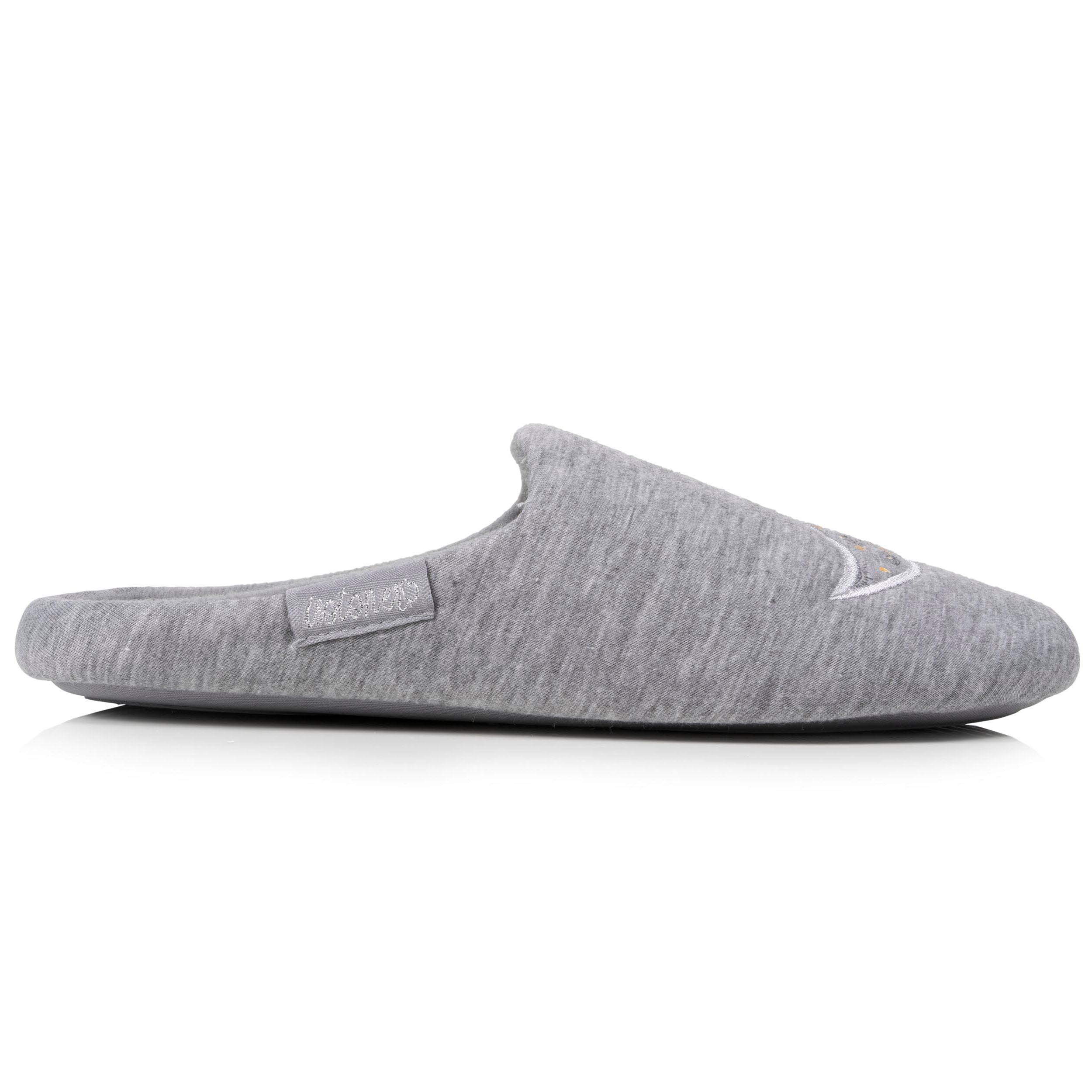 isotoner-chaussons-mules-femme-gris-chin-jersey image 8