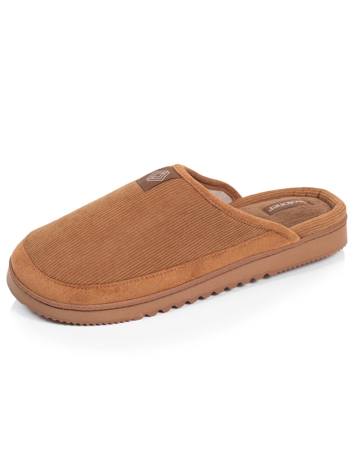 isotoner-chaussons-mules-homme-camel-semelle-crant-e image 6