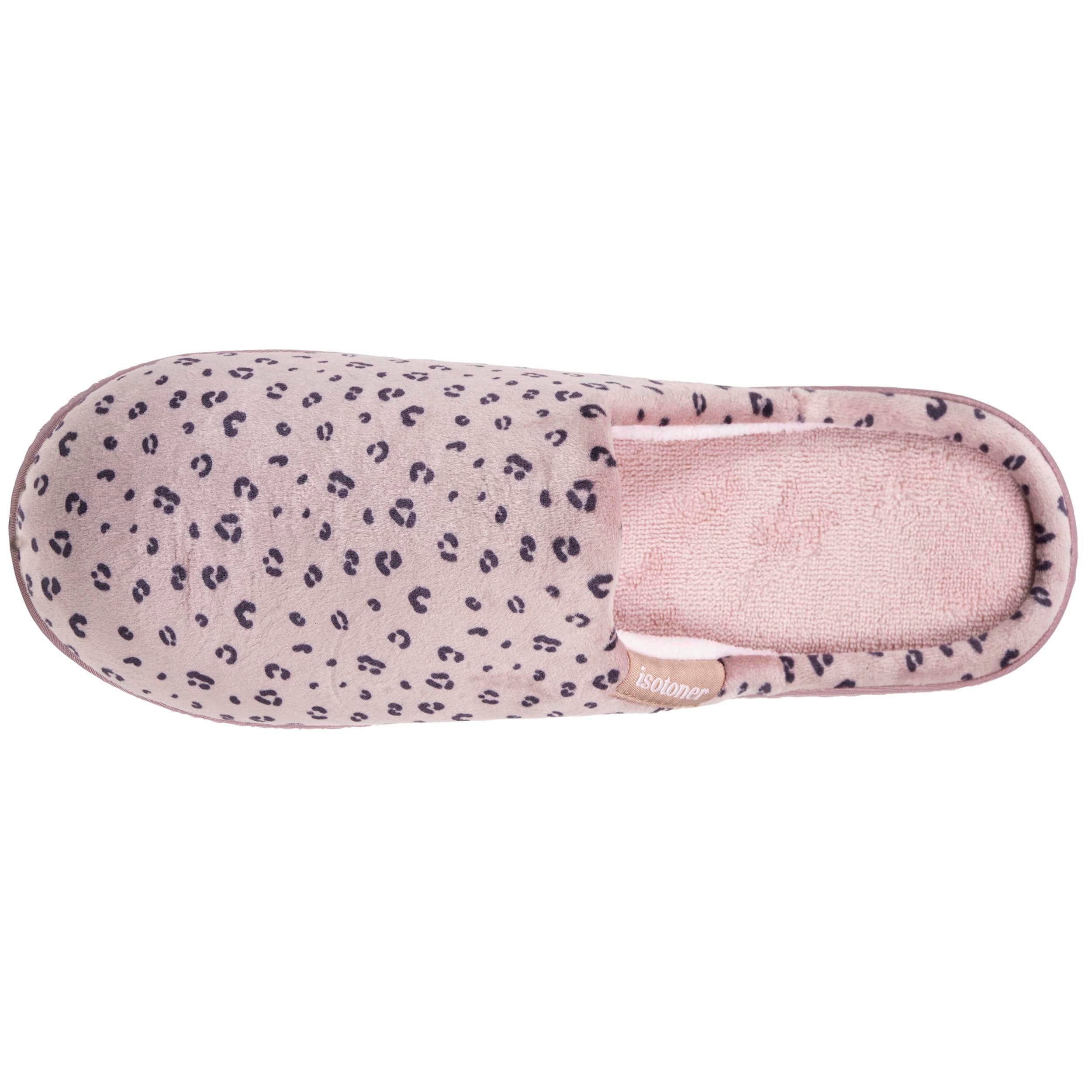 isotoner-chaussons-mules-femme-l-opard-blush image 3