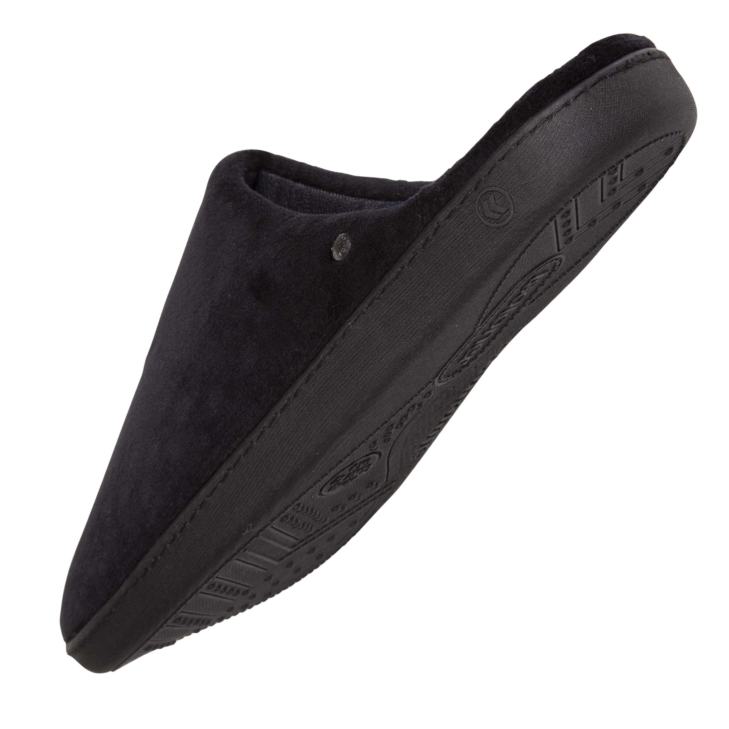 isotoner-chaussons-mules-homme-noir-coton-bio-everywear image 5
