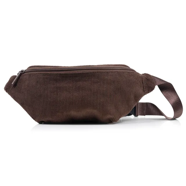 isotoner-sac-banane-mixte-velours-c-tel-marron image 1