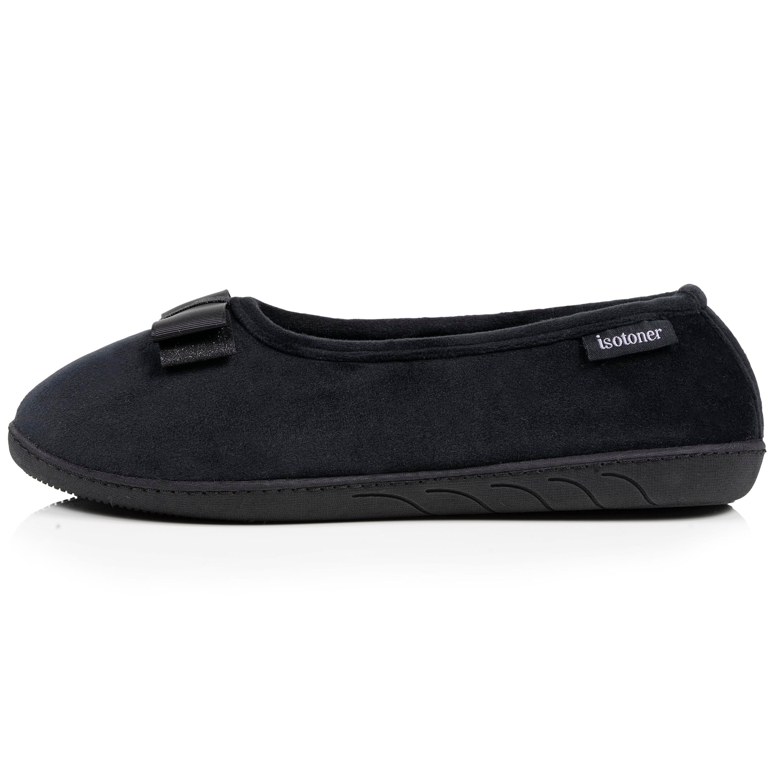 isotoner-chaussons-ballerines-femme-ergonomiques-noir image 3