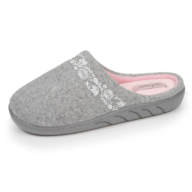 isotoner-chaussons-mules-junior-arabesques-gris-chin image 1