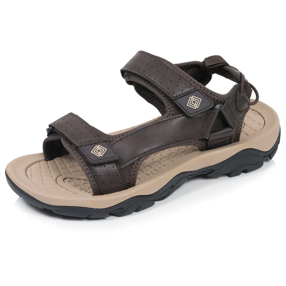 isotoner-sandales-homme-sport-marron-fonc-everywear image 1