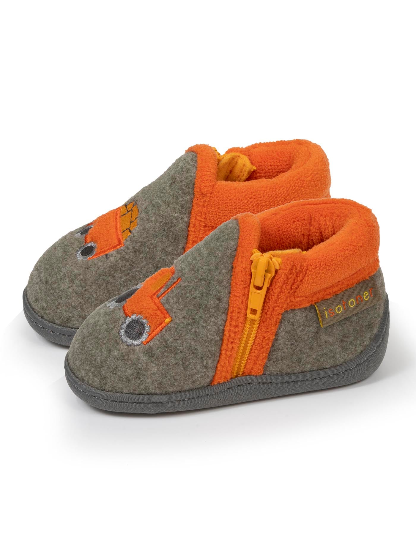 isotoner-chaussons-bottillons-zip-b-b-kaki-chin image 6