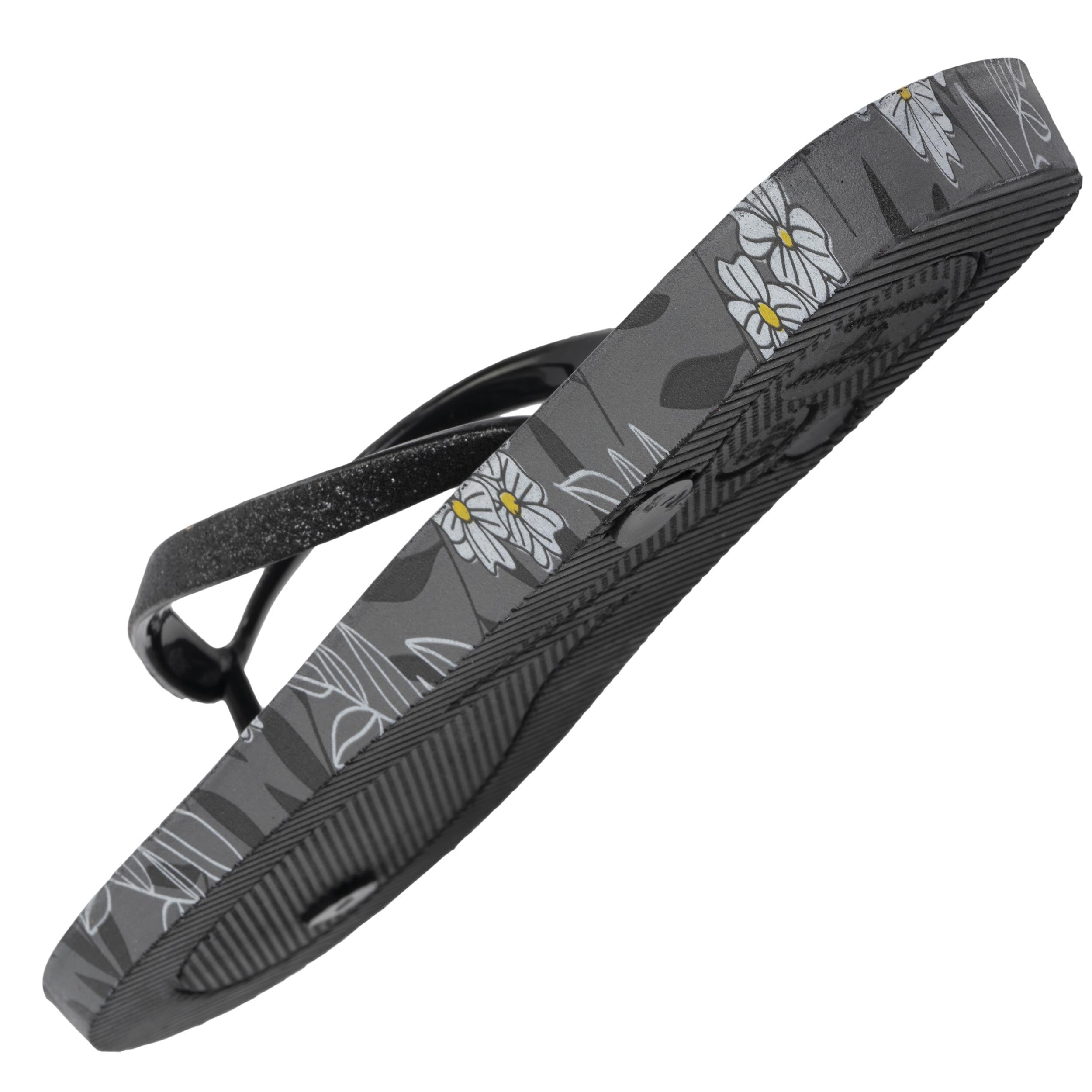 isotoner-tongs-femme-imprim-fleurs-noir-everywear image 5