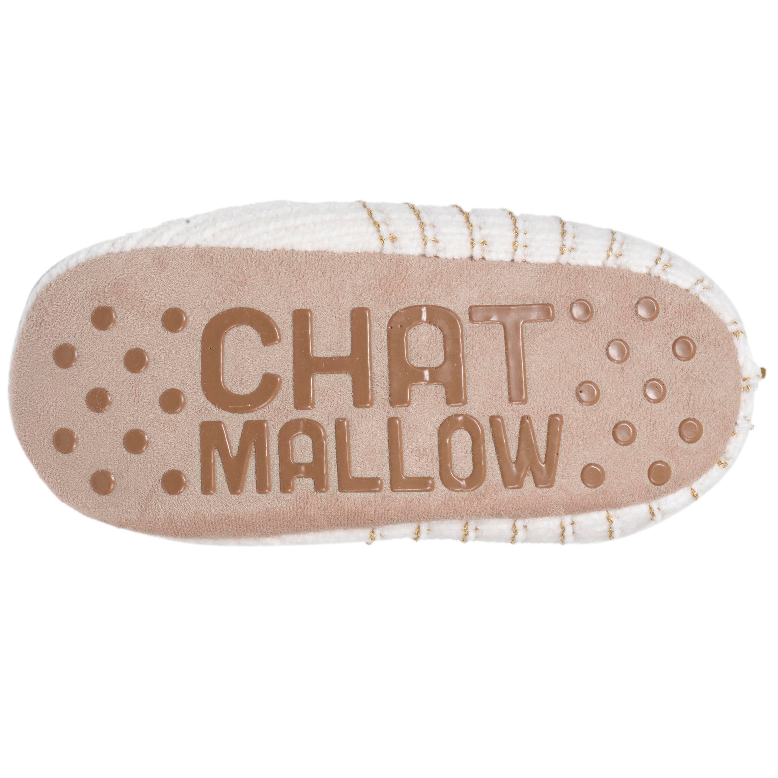 isotoner-chaussettes-chaussons-fourr-es-femme-ivoire-chat image 4