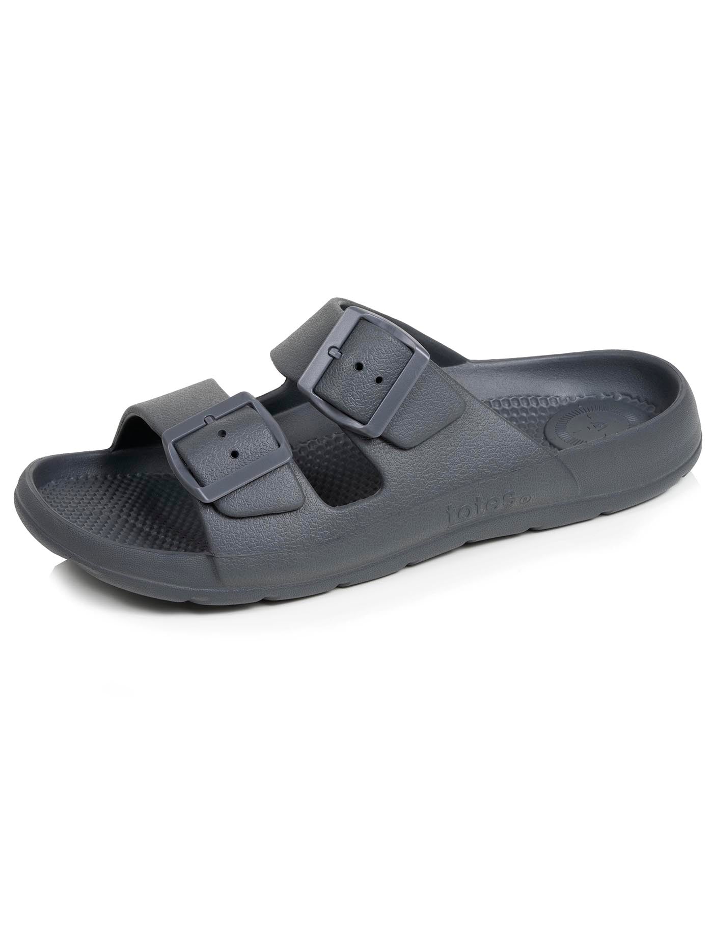 isotoner-mules-claquettes-homme-ajustables-gris image 6