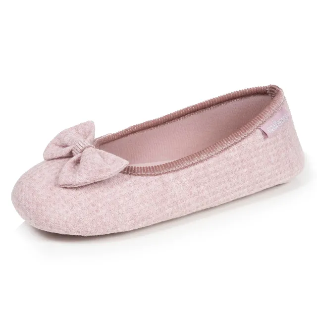 isotoner-chaussons-ballerines-femme-blush-chin image 1