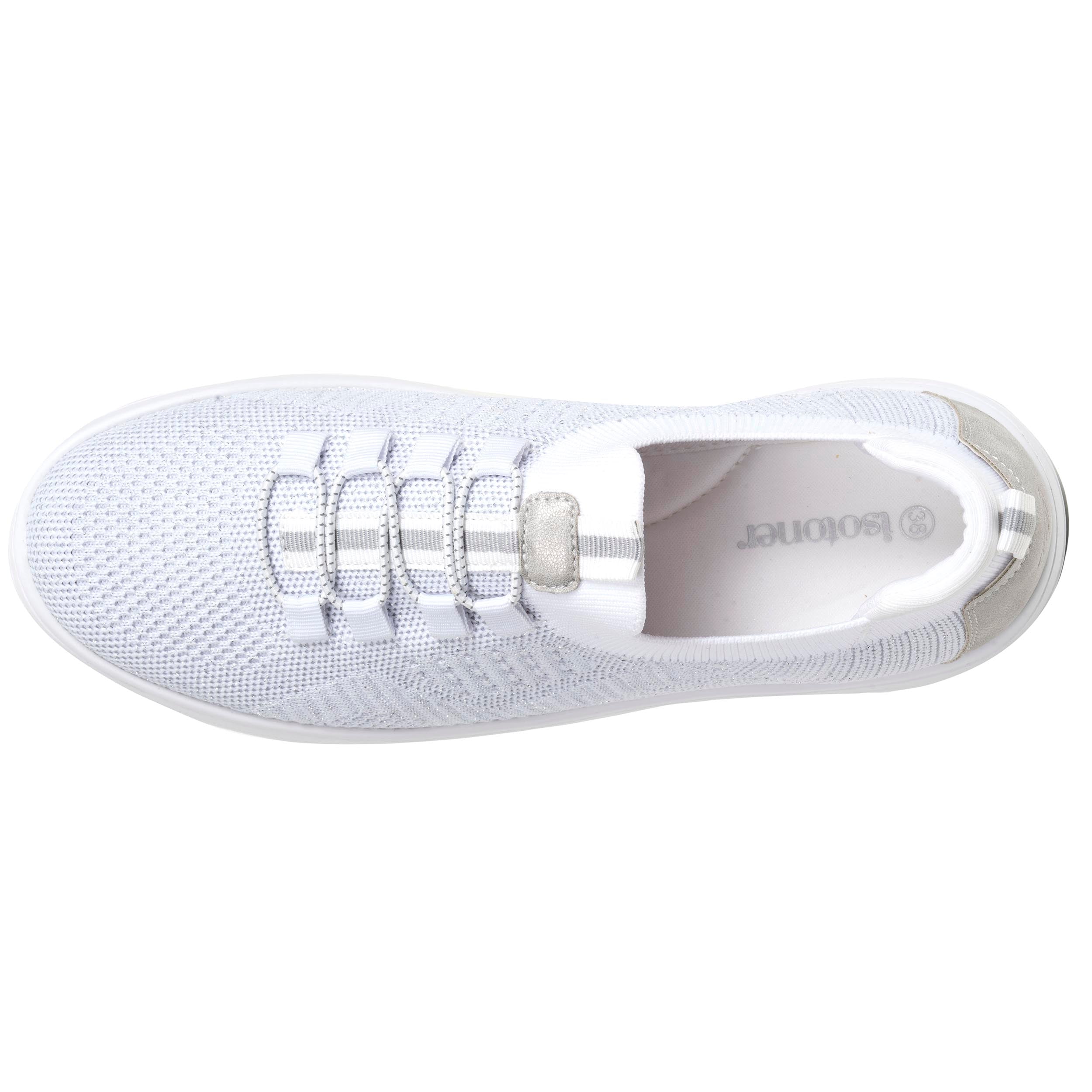 isotoner-baskets-slip-on-plateforme-femme-blanc-everywear image 2