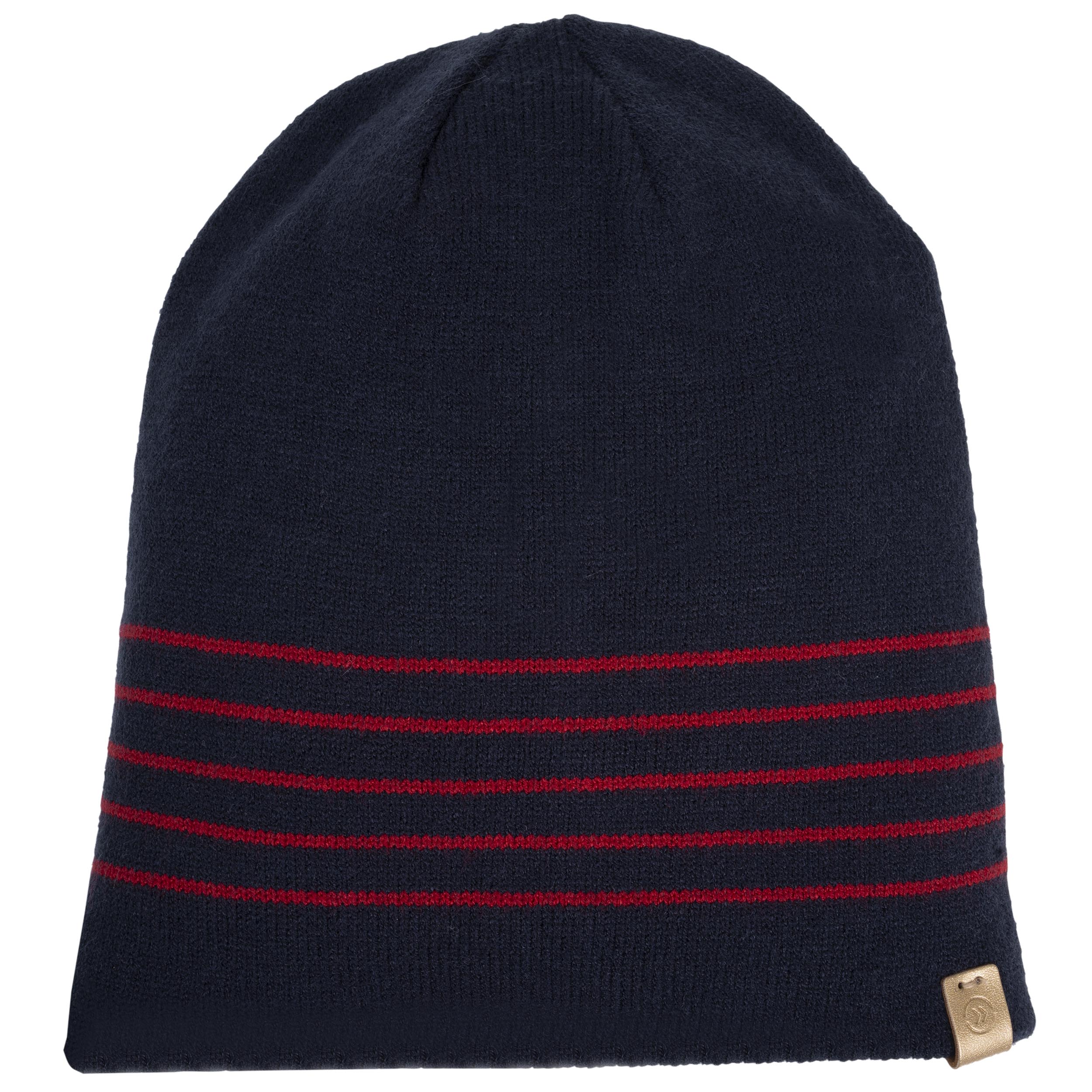 isotoner-bonnet-femme-ultra-doux-marine-rayures-rouges image 2