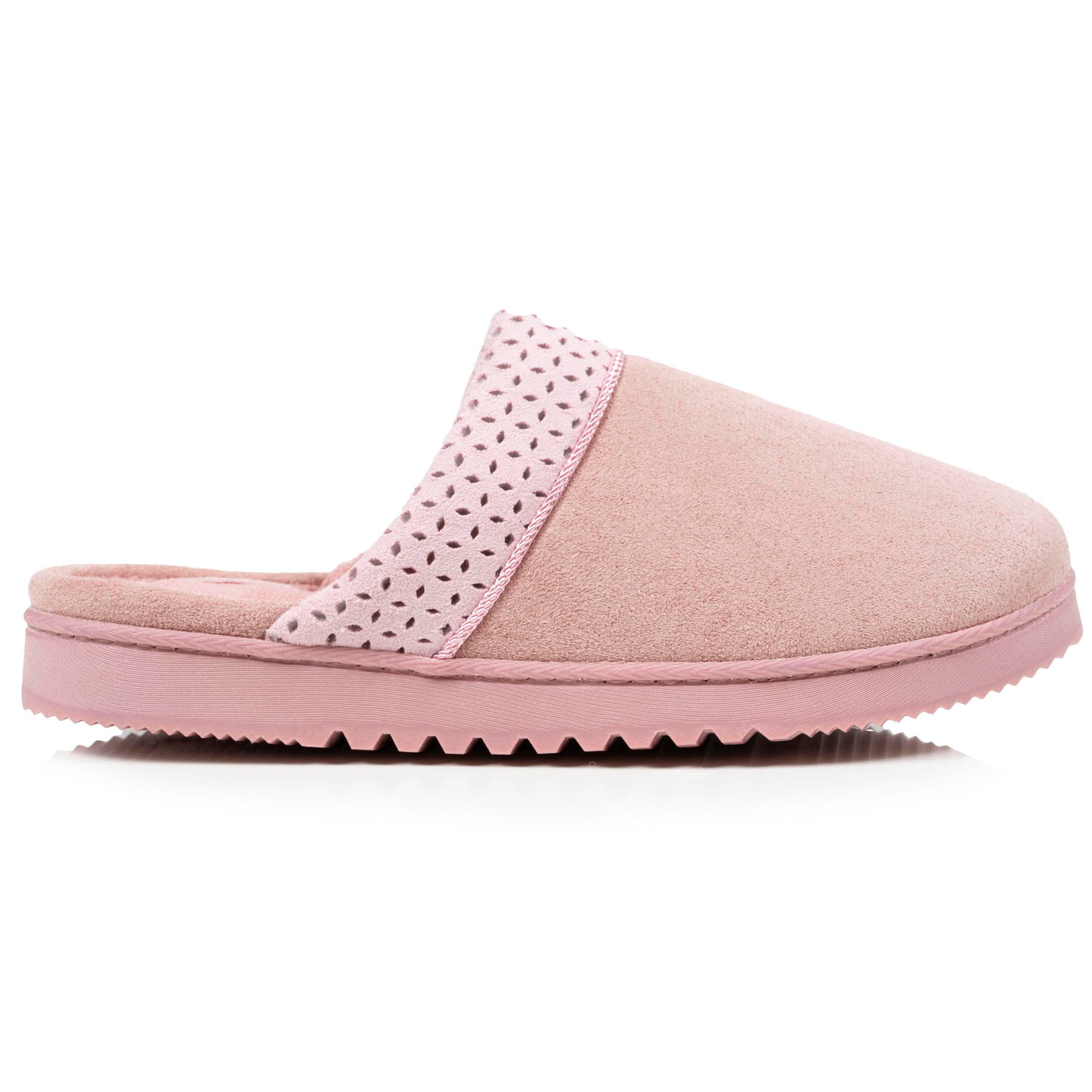 isotoner-mules-crant-es-femme-rose-chaussons-confort image 8