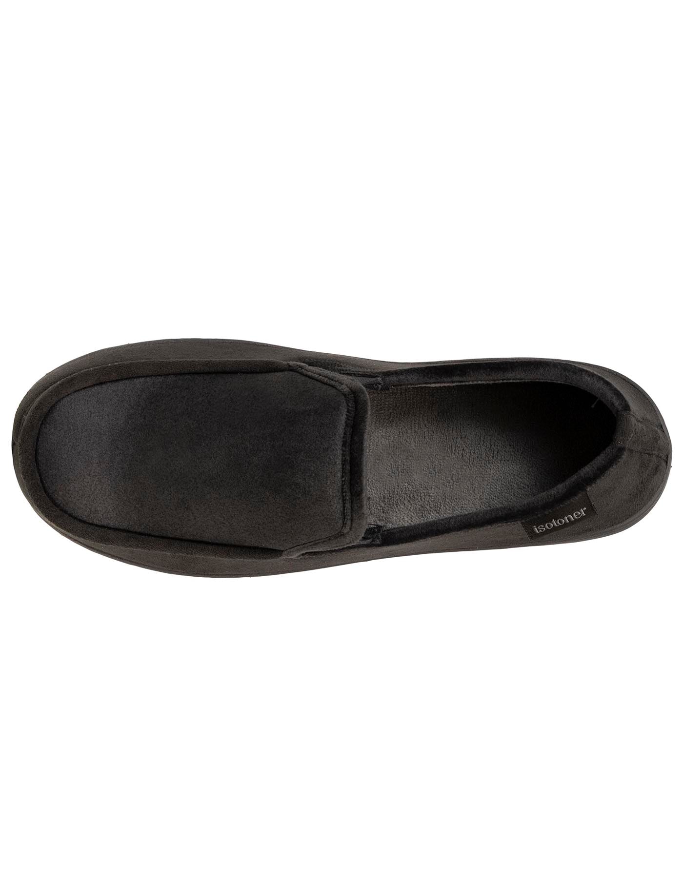 isotoner-chaussons-mocassins-homme-gris-beige-m-moire-de-forme image 7