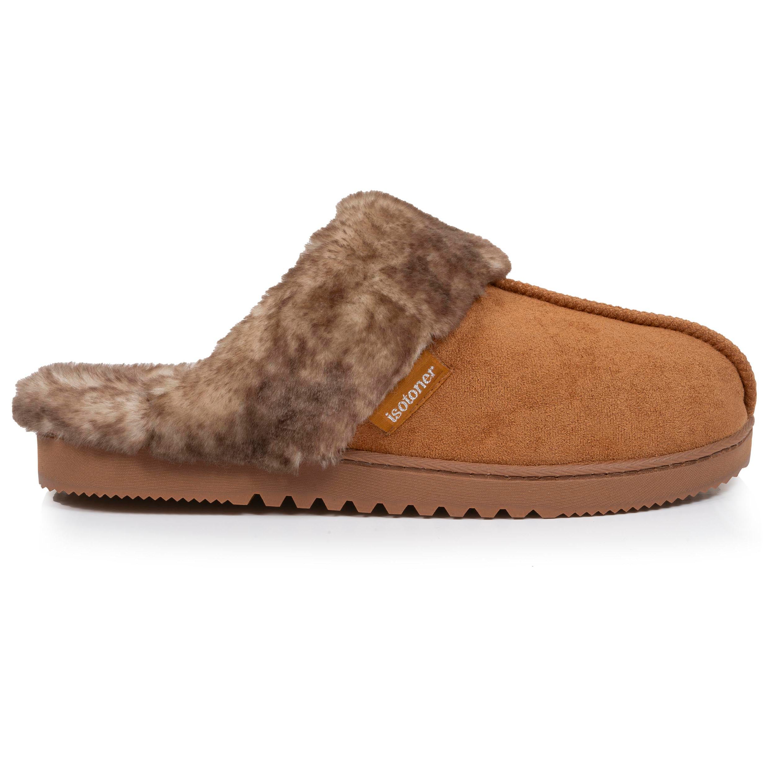isotoner-chaussons-mules-femme-camel image 8