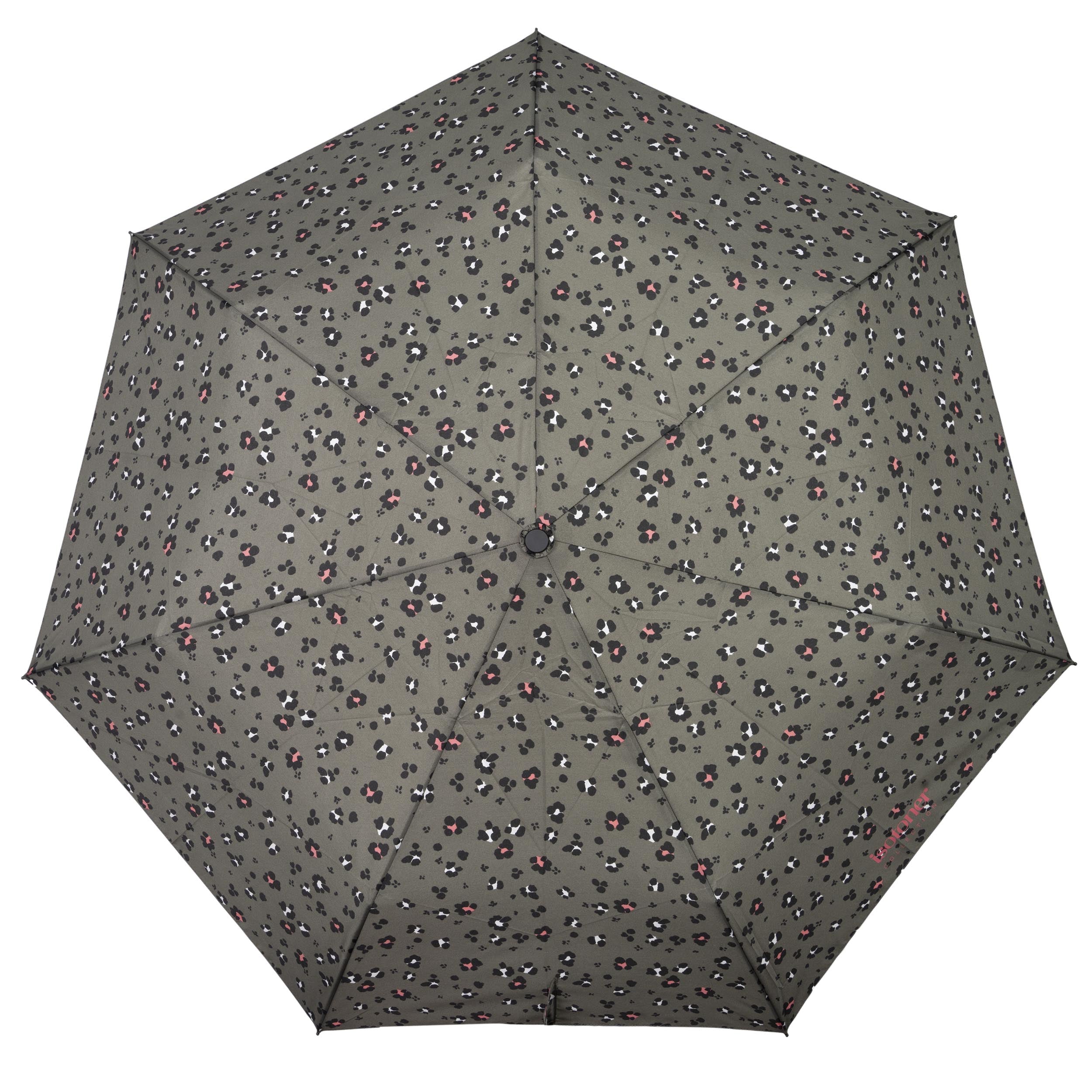 isotoner-parapluie-auto-l-opard-kaki-ouverture-fermeture-automatique image 3