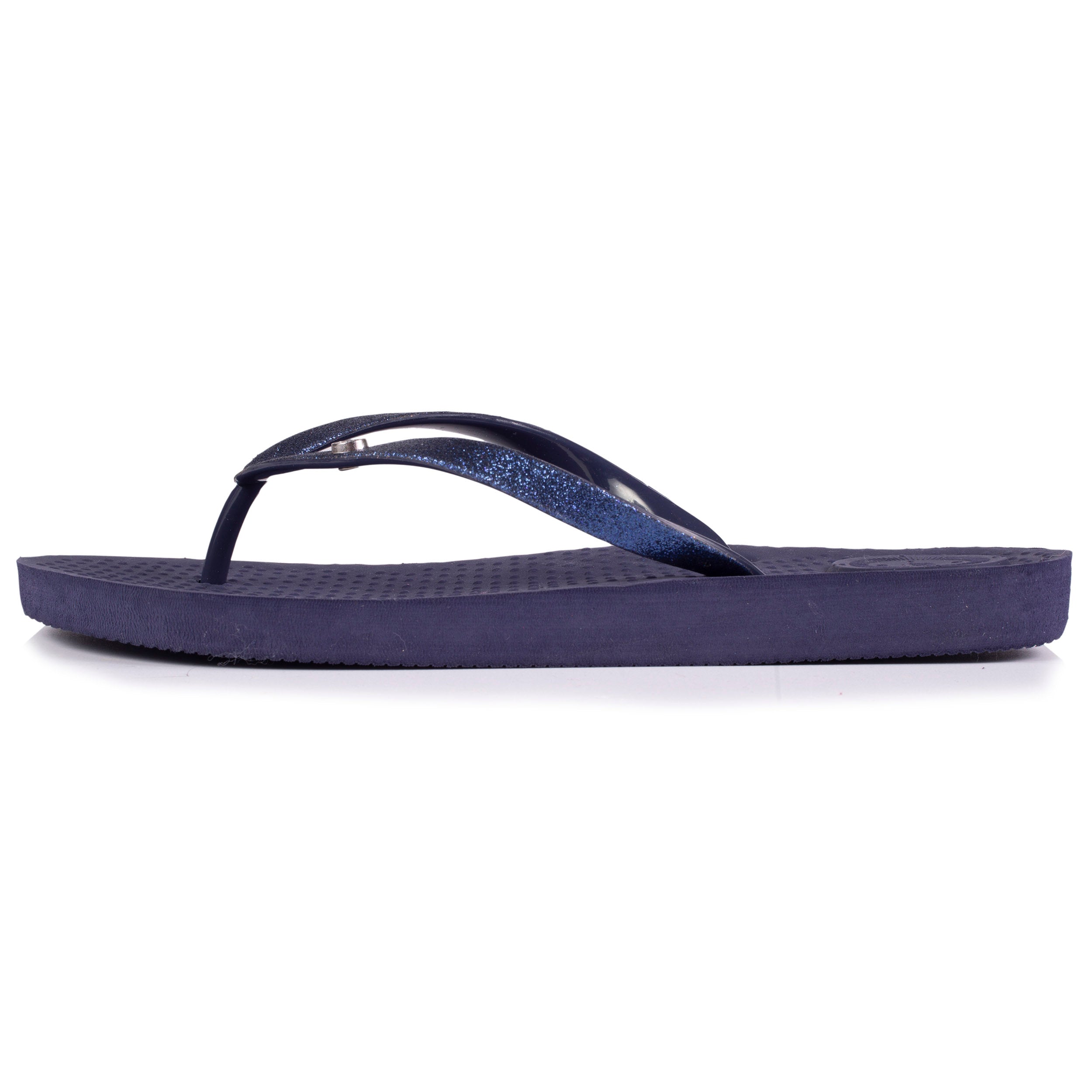 isotoner-tongs-femme-tige-paillettes-marine-everywear image 3