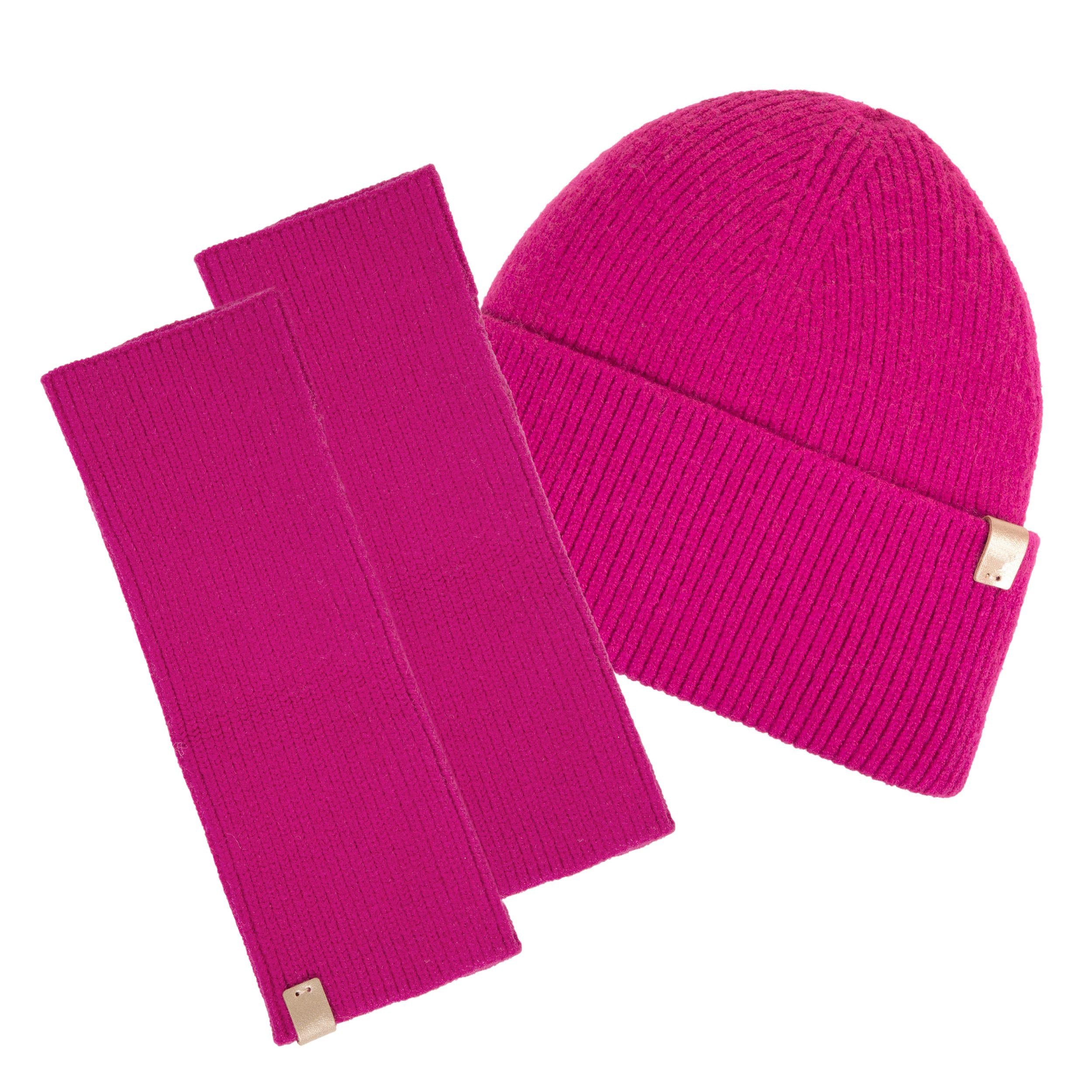 isotoner-bonnet-femme-ultra-doux-fuchsia image 3