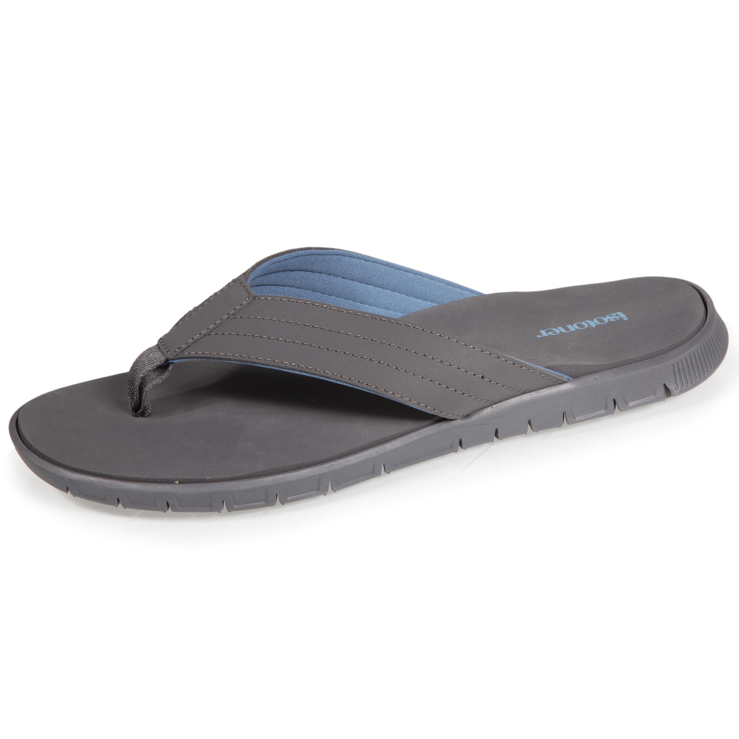 isotoner-tongs-sport-homme-confort-gris image 1