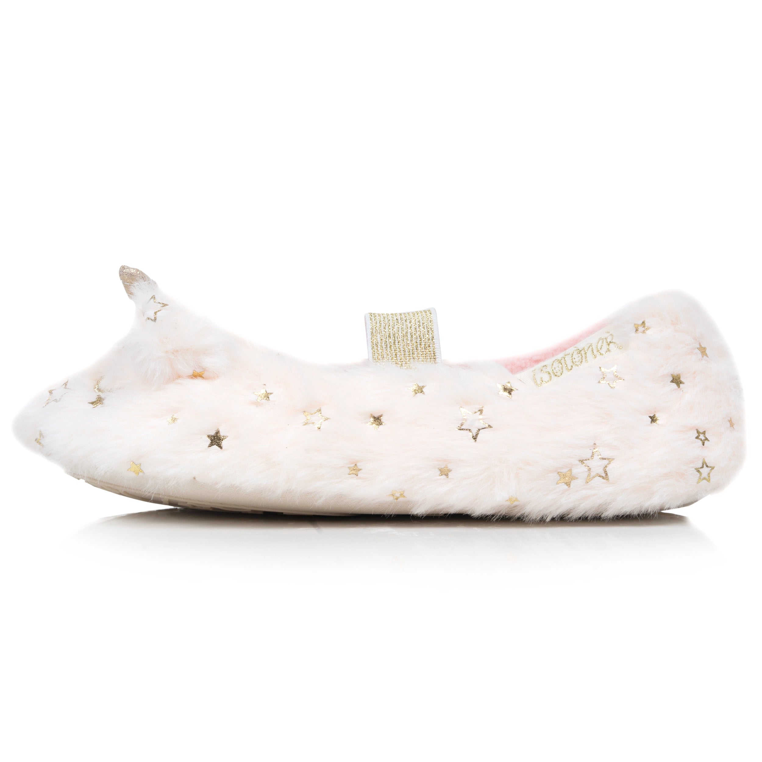 isotoner-chaussons-slippers-enfant-licorne-3d-ivoire image 3