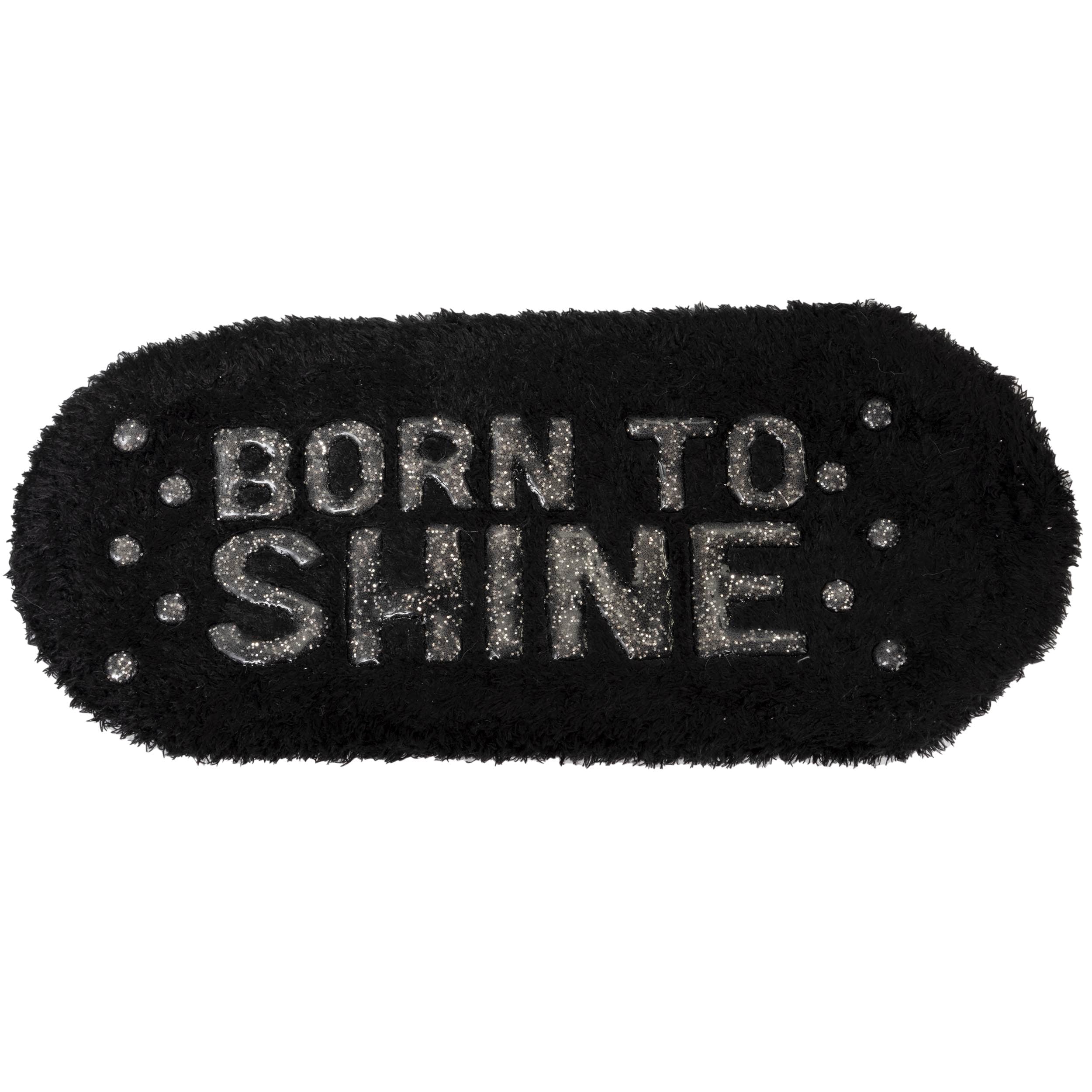 isotoner-chaussettes-femme-peluche-noir-n-ud-satin image 4