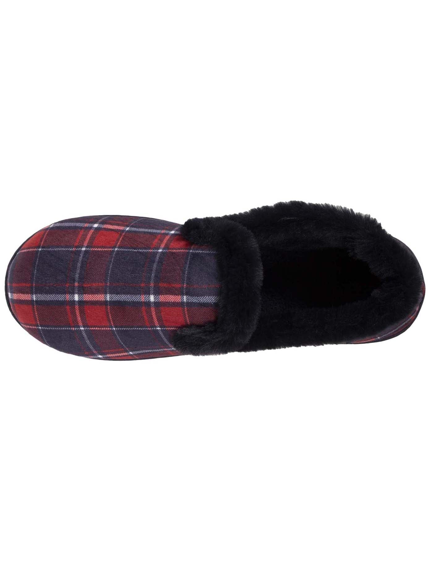 isotoner-chaussons-charentaises-fourr-es-femme-tartan image 7