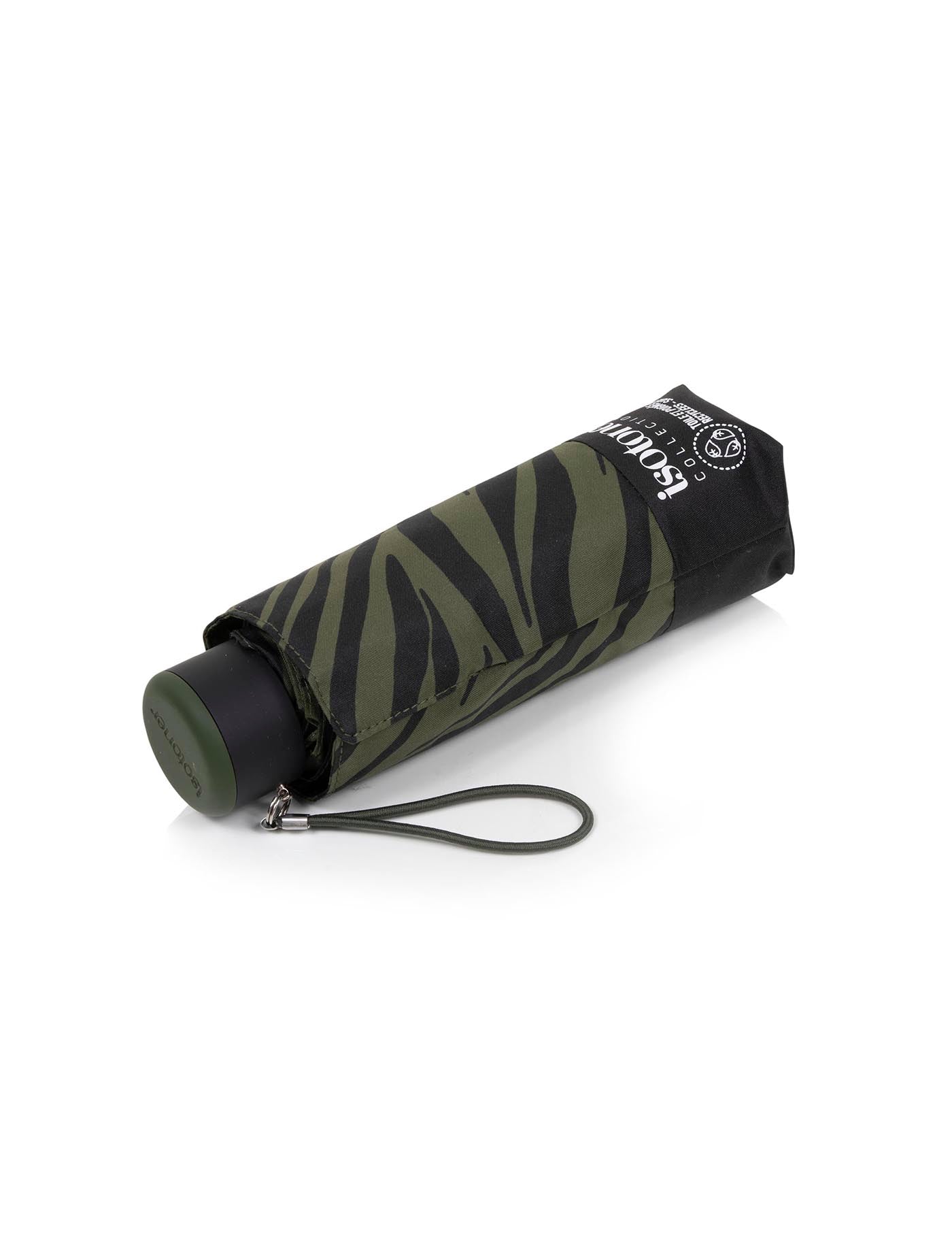 isotoner-parapluie-mini-slim-z-bre-kaki image 6